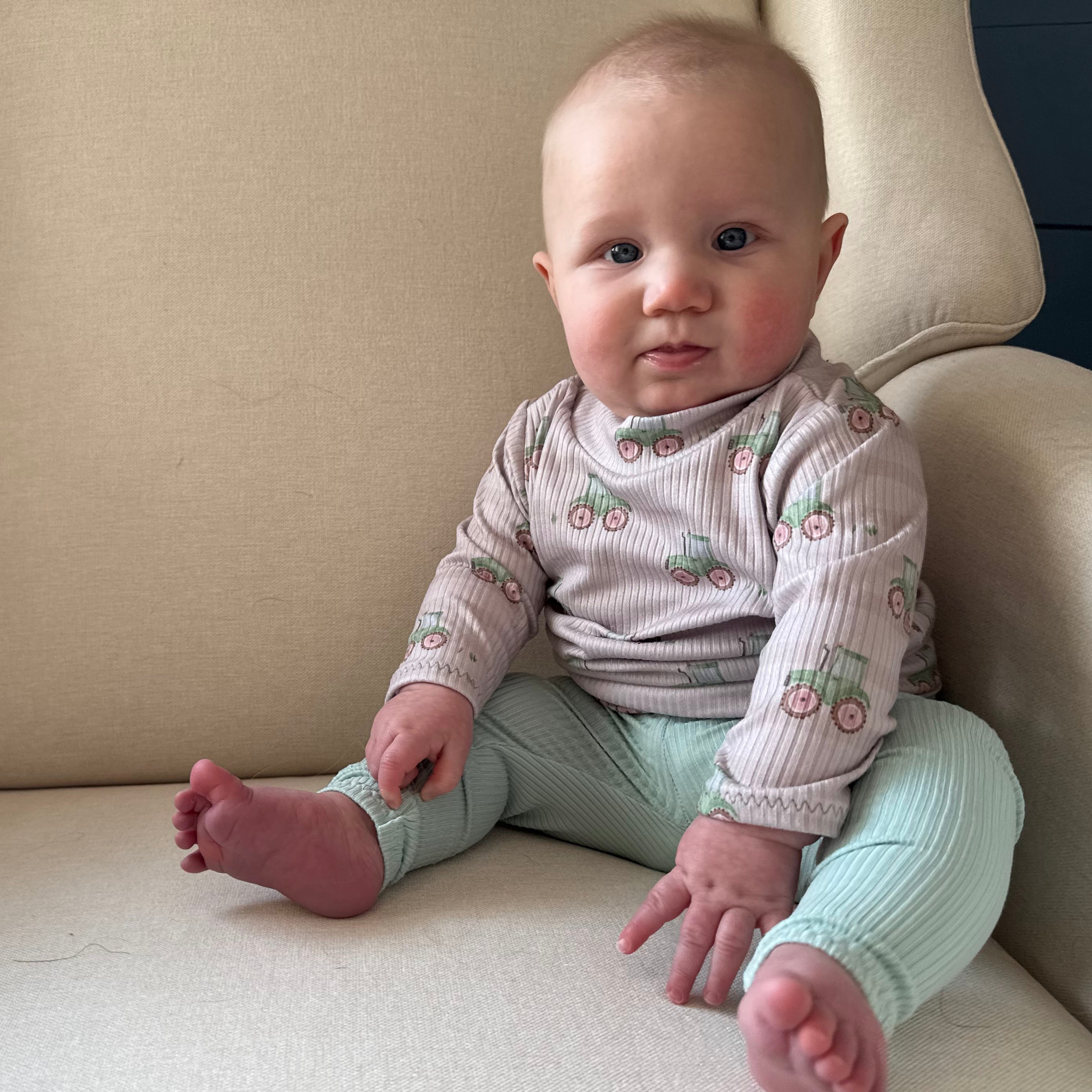 Mint Ribbed Leggings