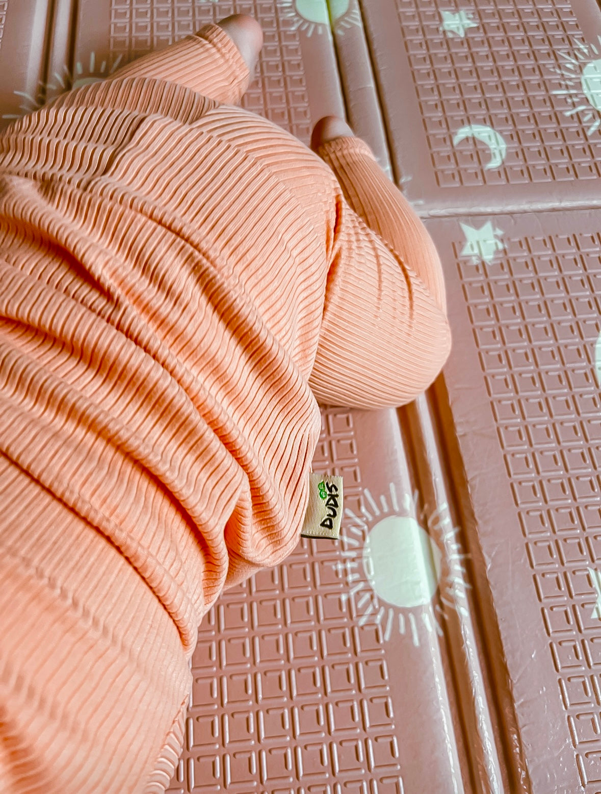 Melon Ribbed Lounge Set
