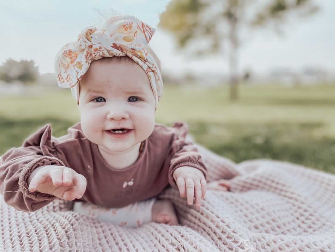 Fall Wildflowers on Cream Headbands