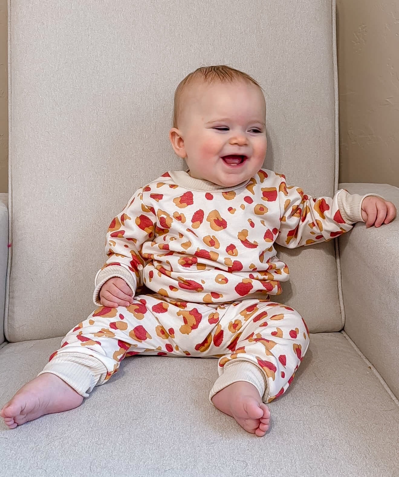 Sunset Leopard Lounge Set