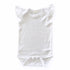 White Flutter Sleeve Baby Bodysuit