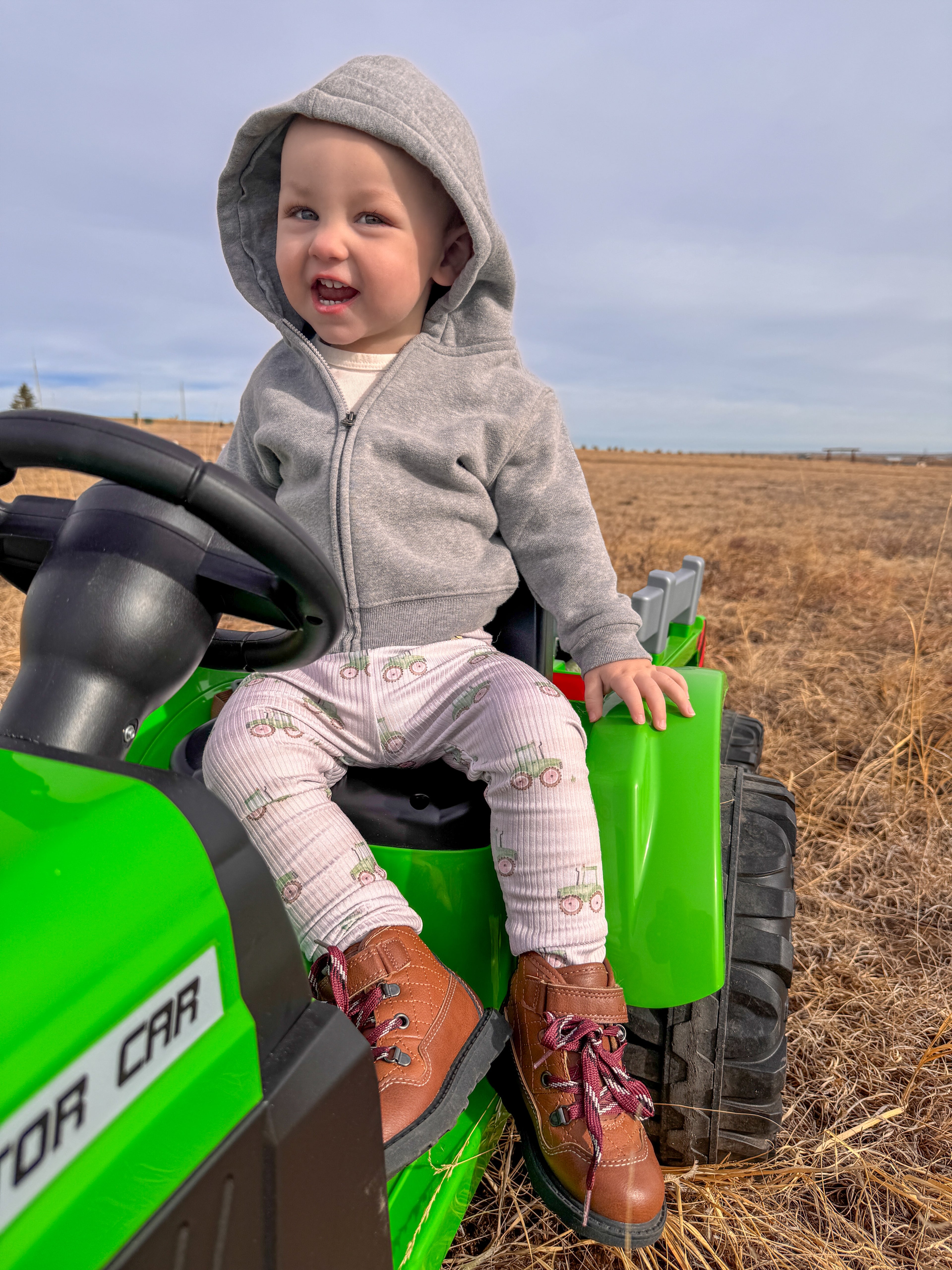 Country Roads Tractor Ribbed Leggings