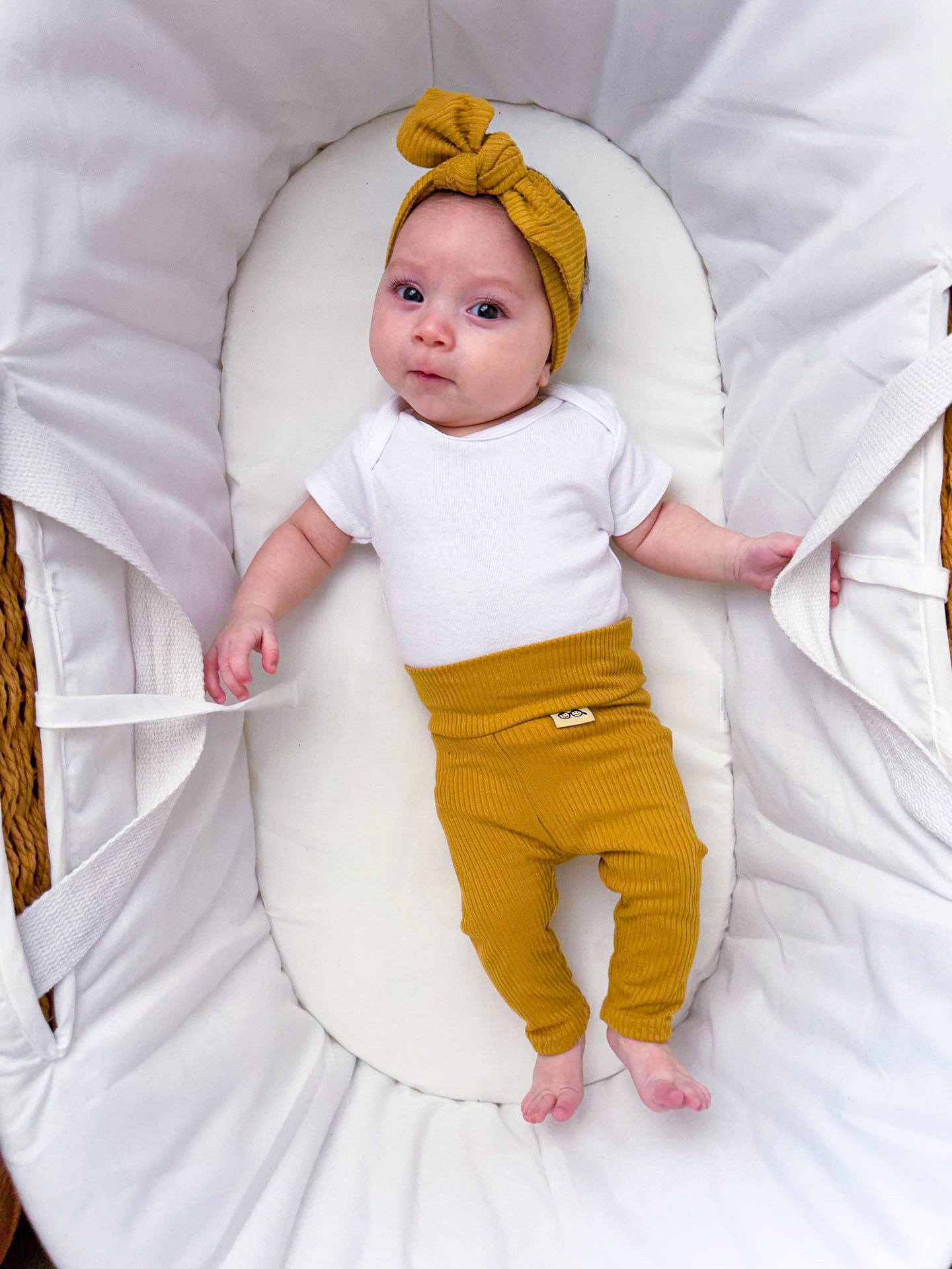 Mustard Ribbed Leggings