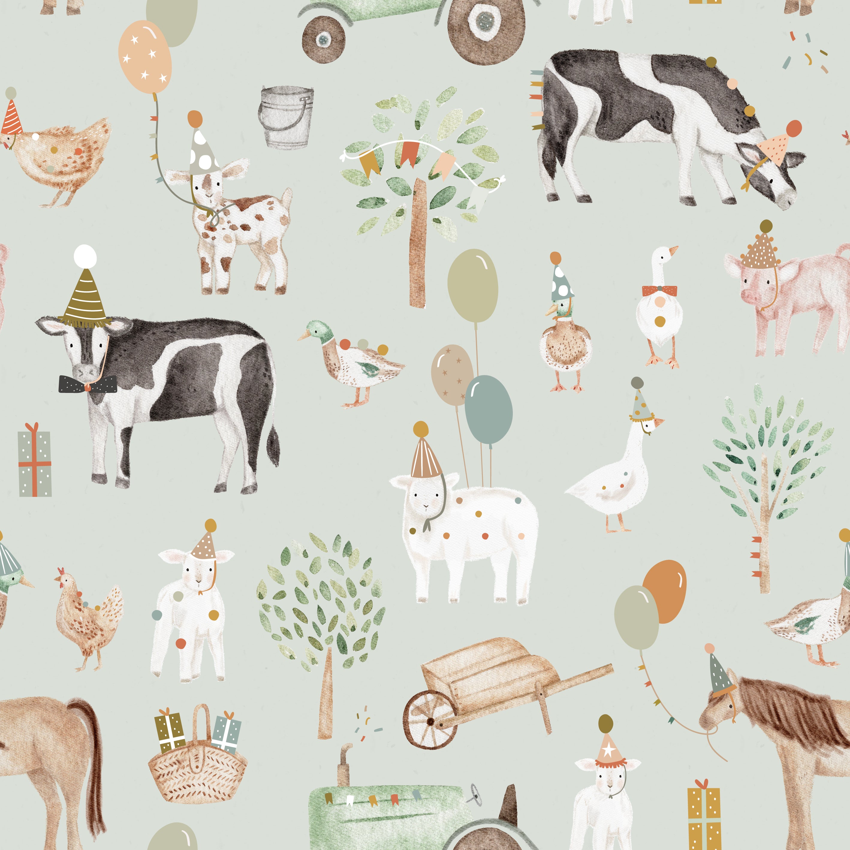 Little Farm Party Ribbed - Limited Vault Fabric