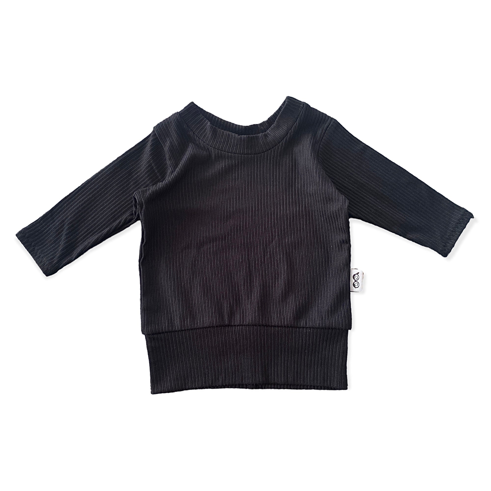 Black Ribbed Lounge Set