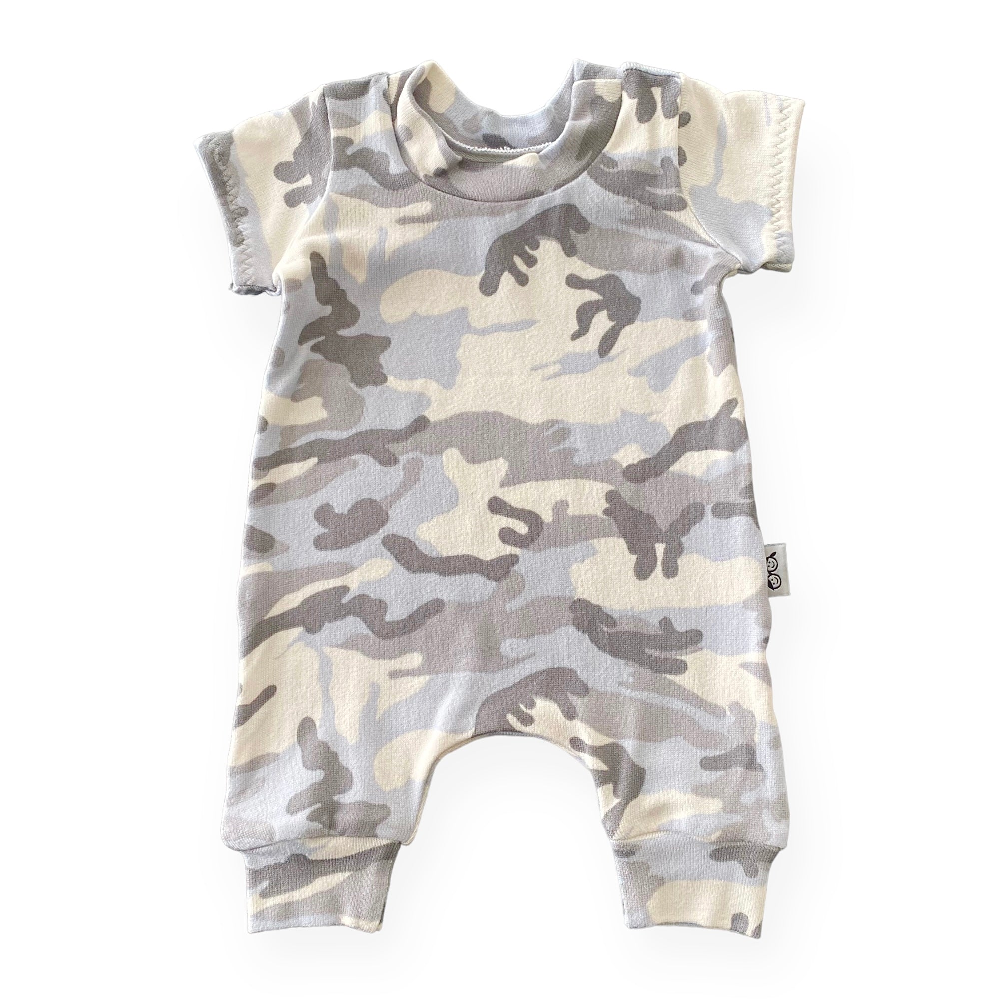Blue Camo Harem Romper
