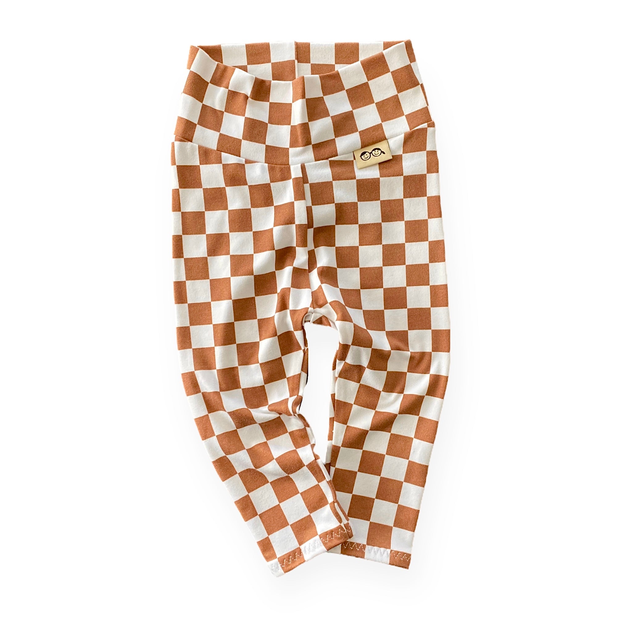 Brown Retro Checkered Lounge Set