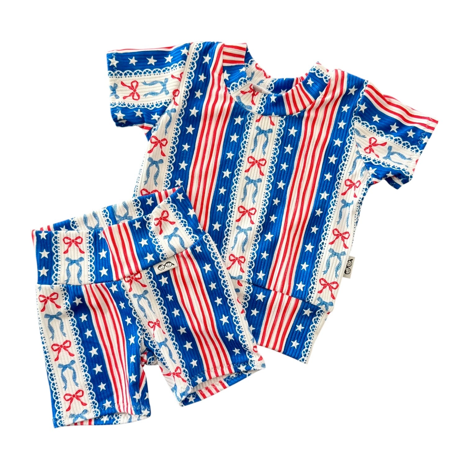Americana Bow Stripe Ribbed Collection
