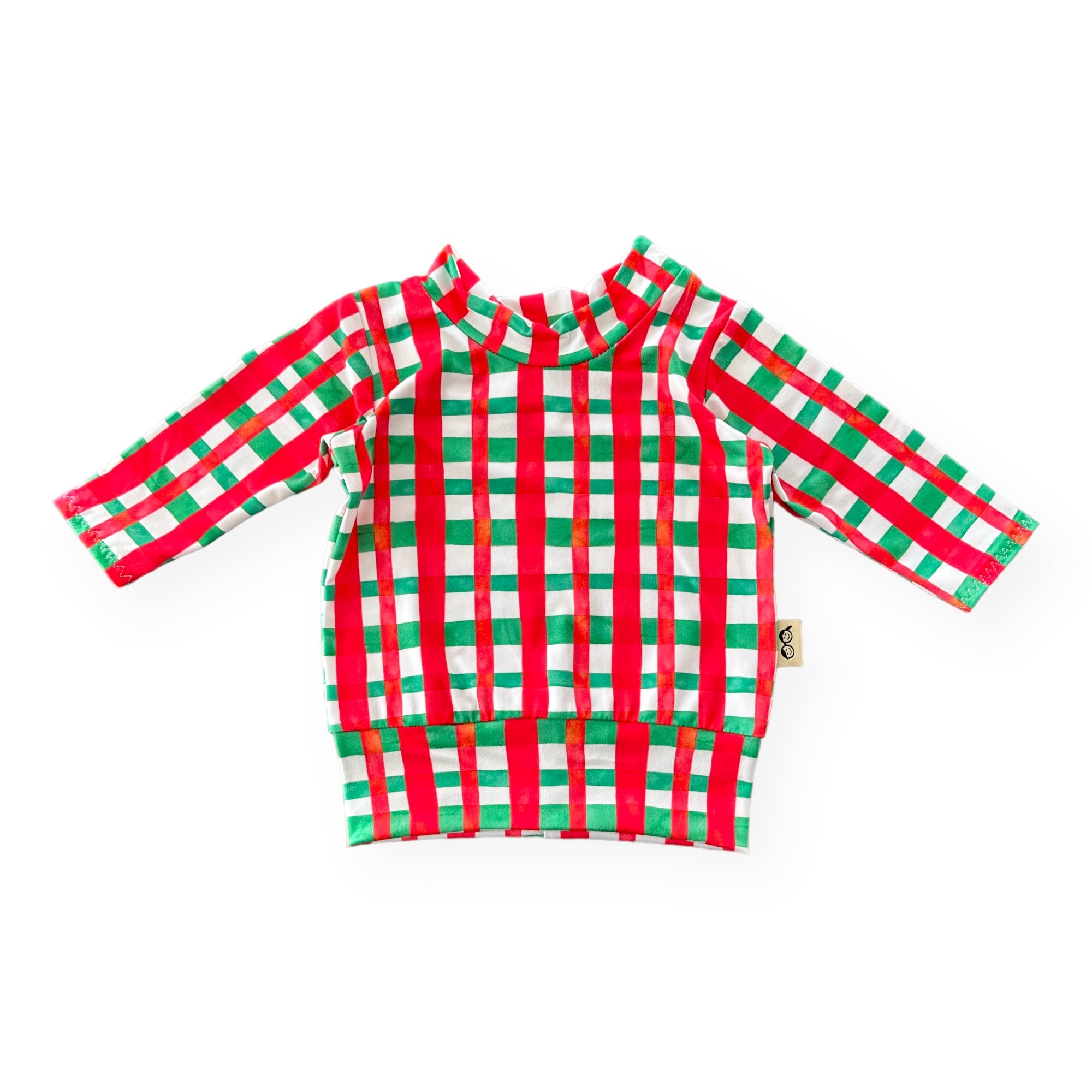 Christmas Gingham Lounge Top