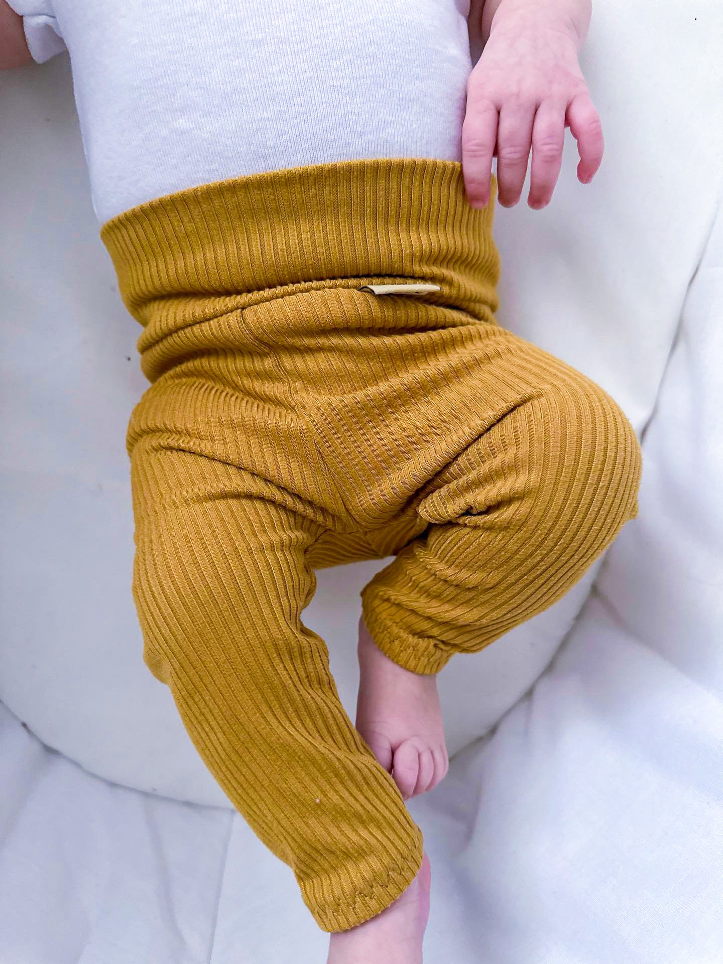 Mustard Ribbed Leggings