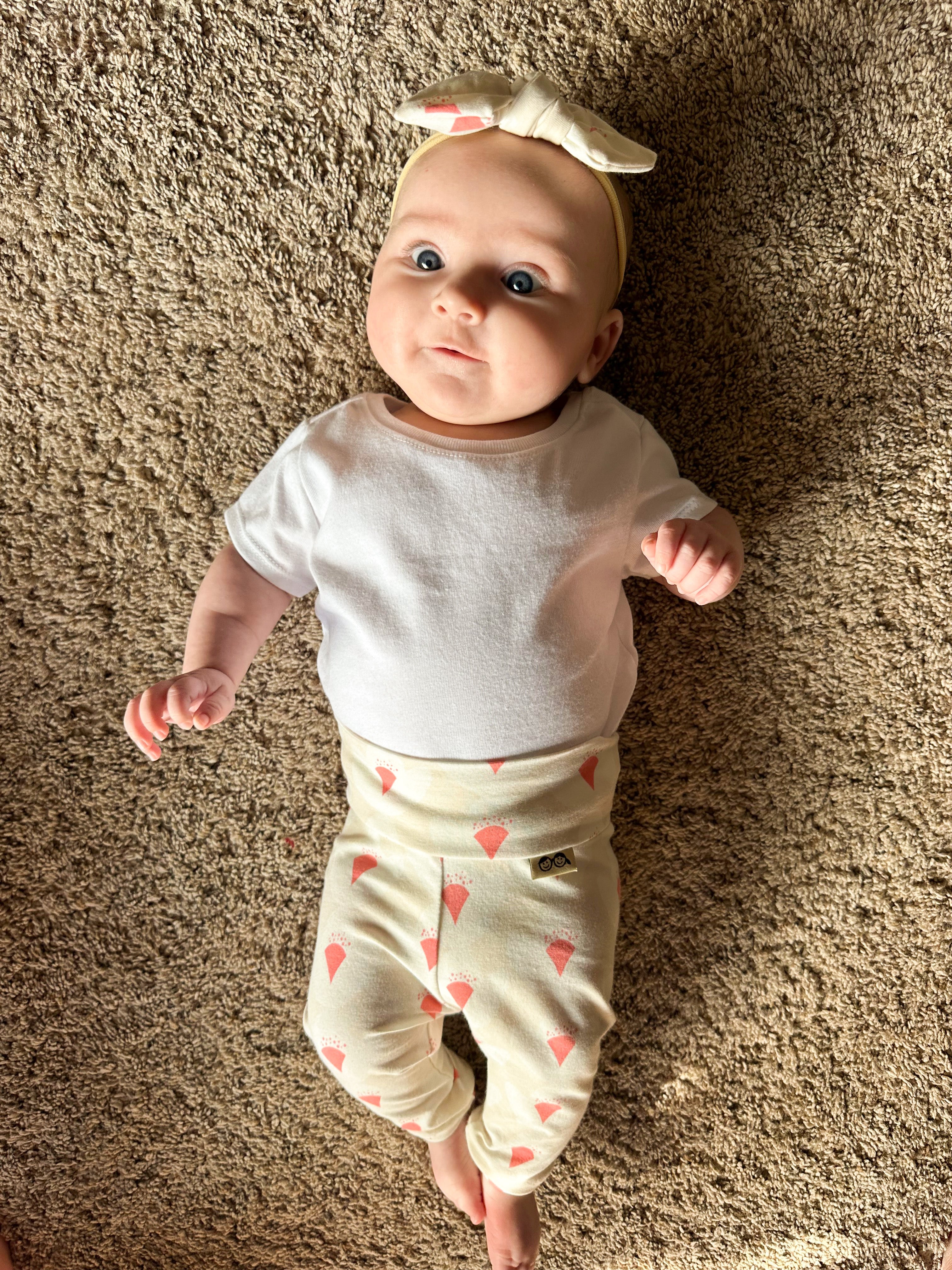 Ivory Tulips Leggings