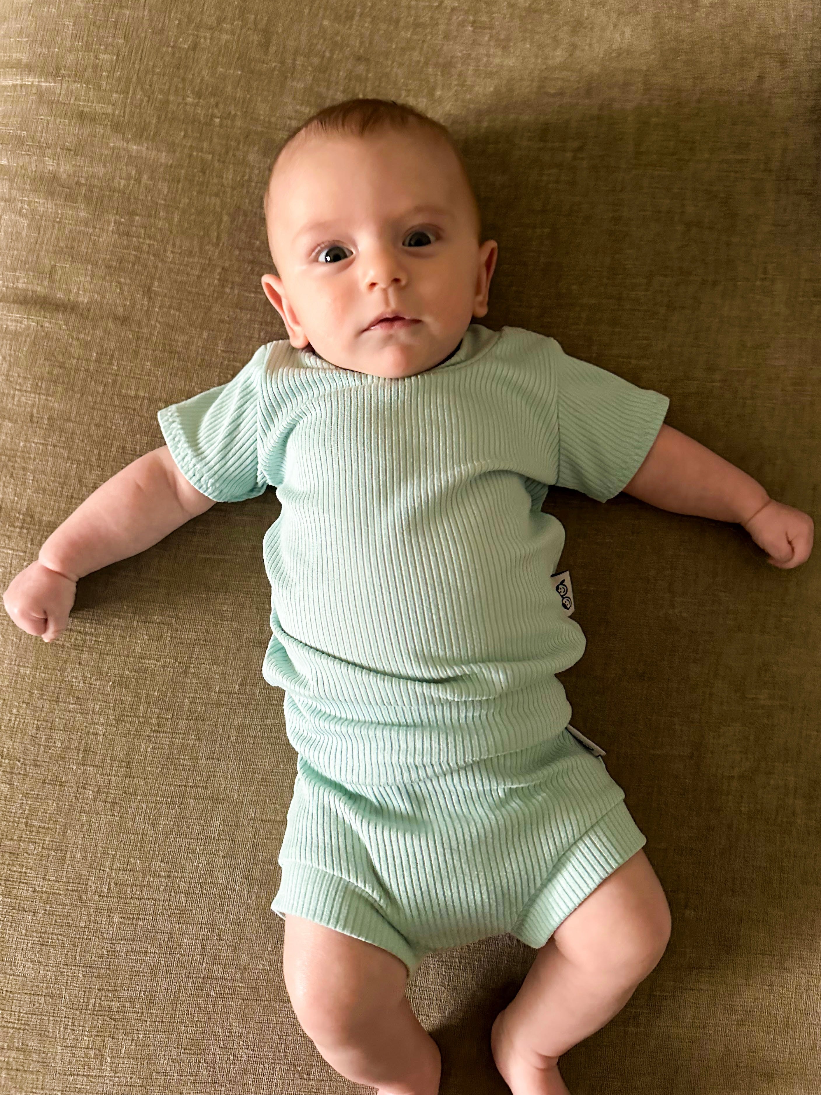 Mint Ribbed Summer Lounge Set