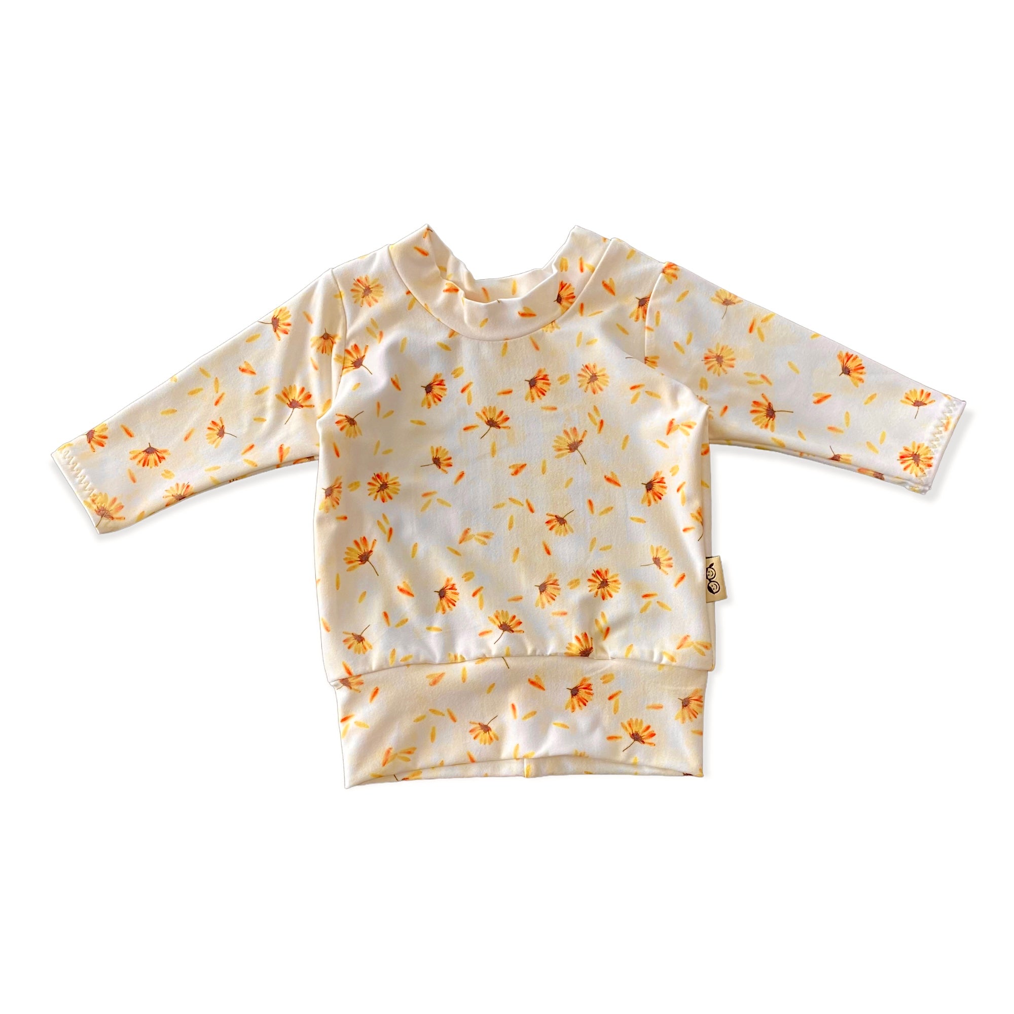 Daisy Blossom on Cream Lounge Top