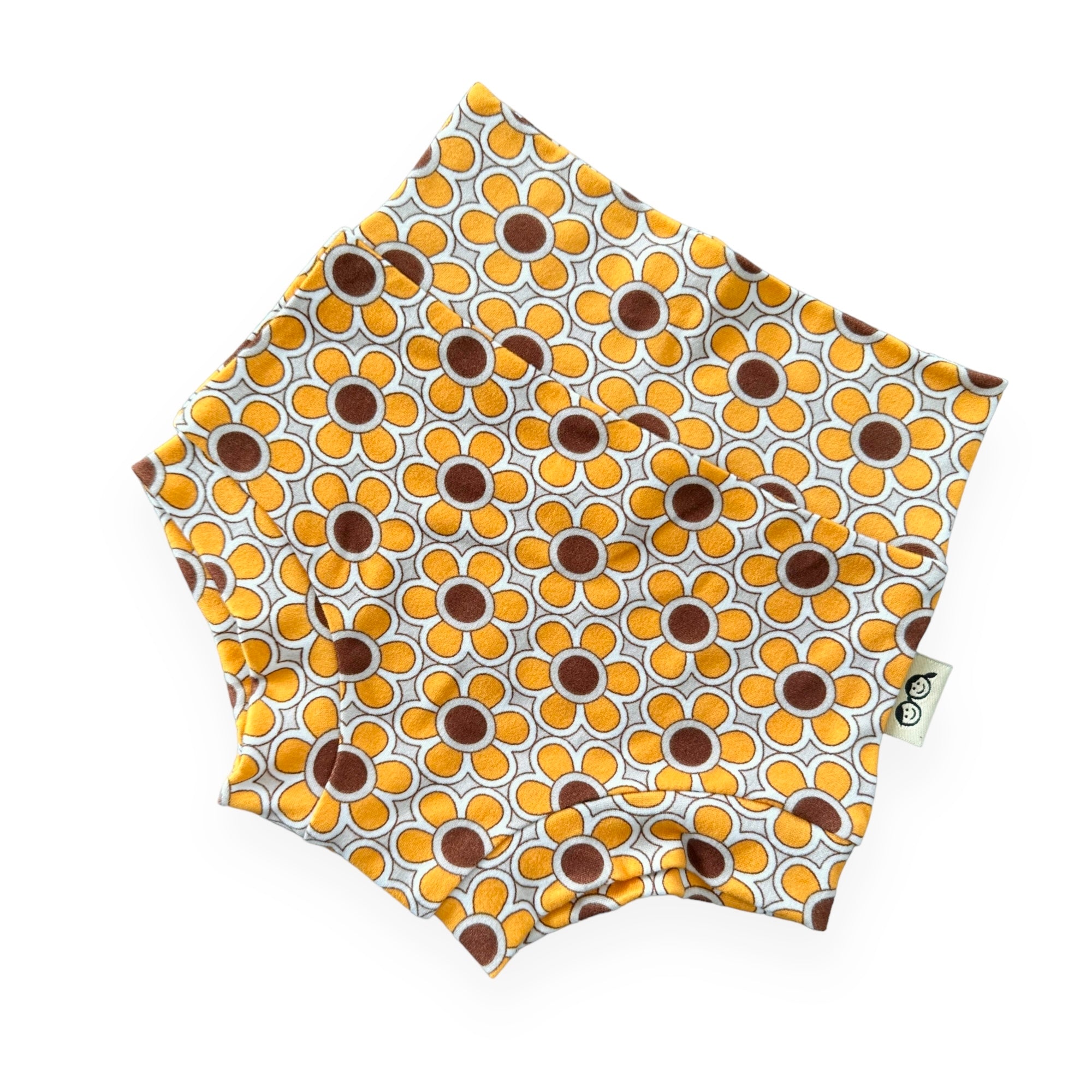 Funky Florals in Mustard Bummies
