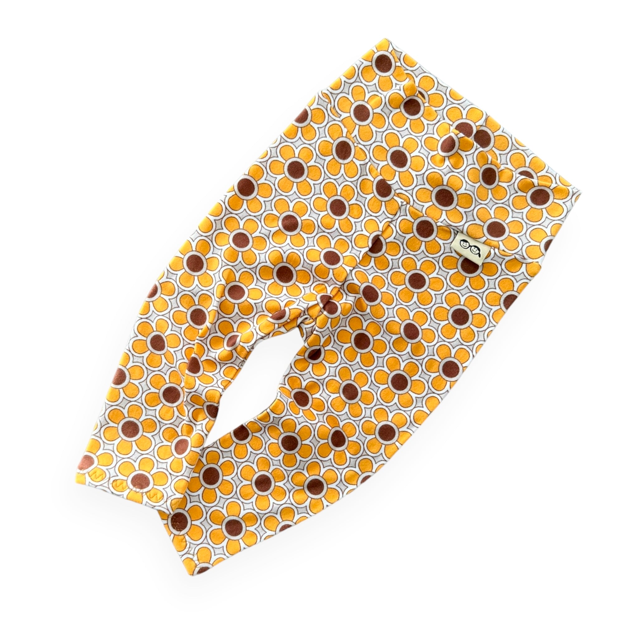Funky Florals in Mustard Leggings