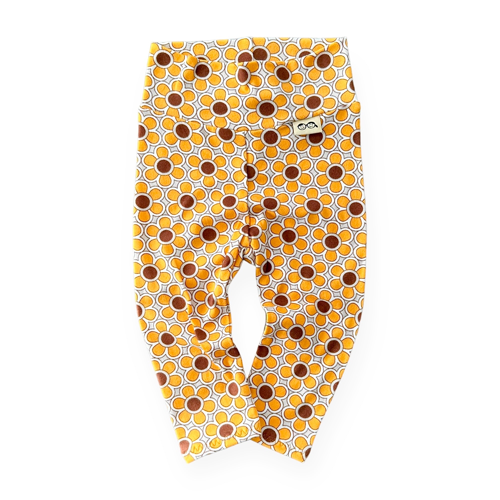 Funky Florals in Mustard Leggings