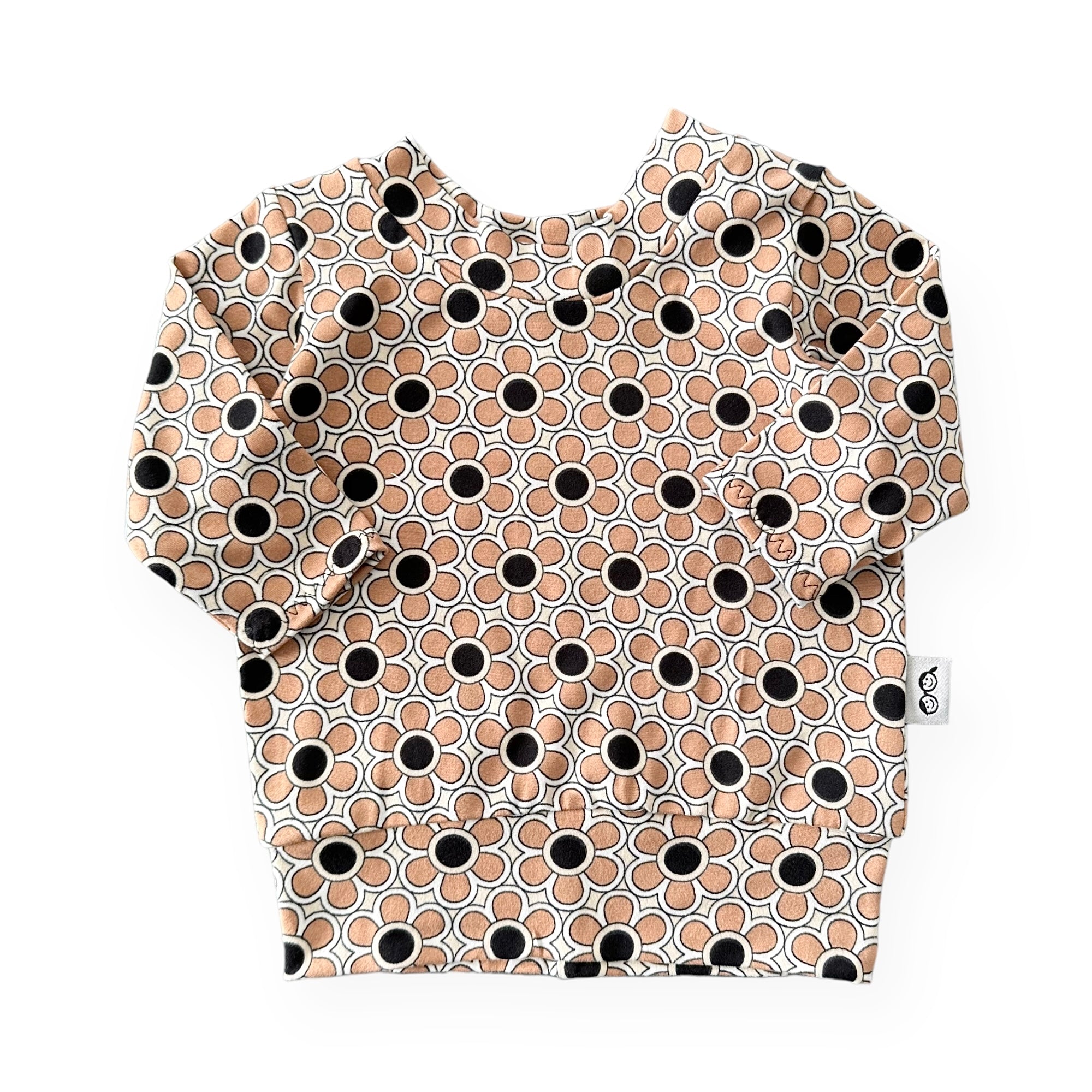 Funky Florals in Cocoa Lounge Top
