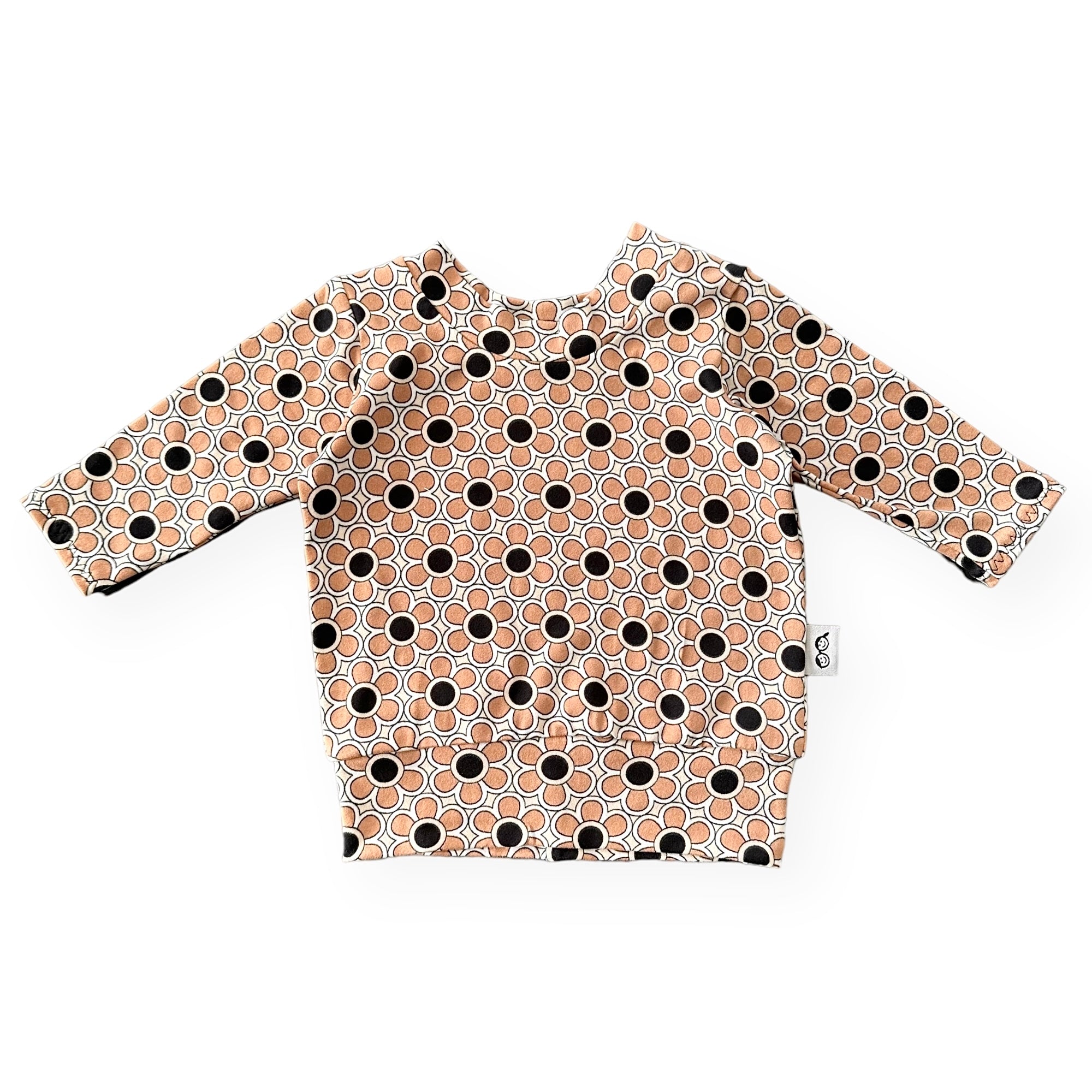 Funky Florals in Cocoa Lounge Top
