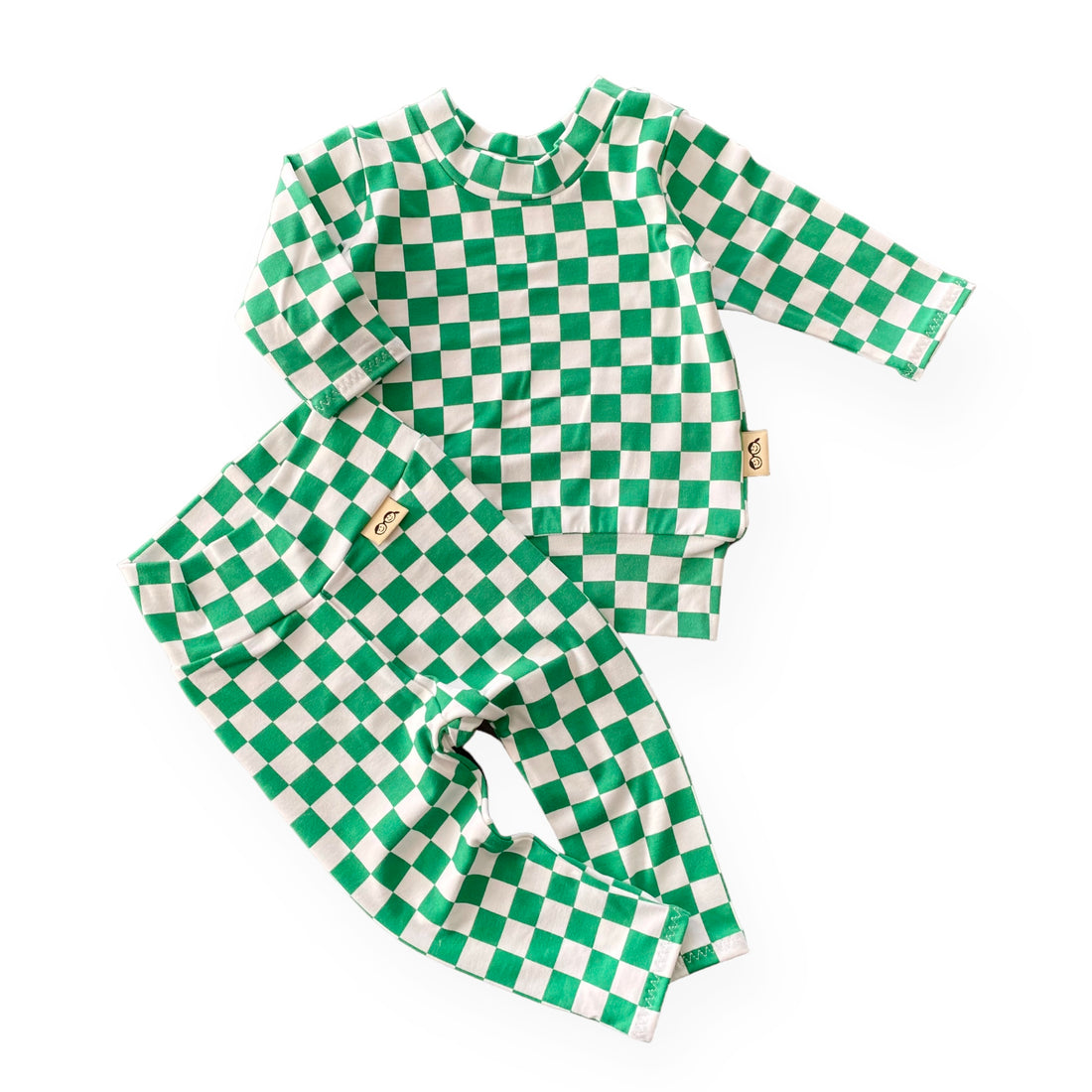 Green Checkered Lounge Set