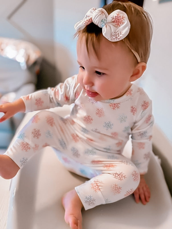 Rainbow Snowflakes Harem Romper