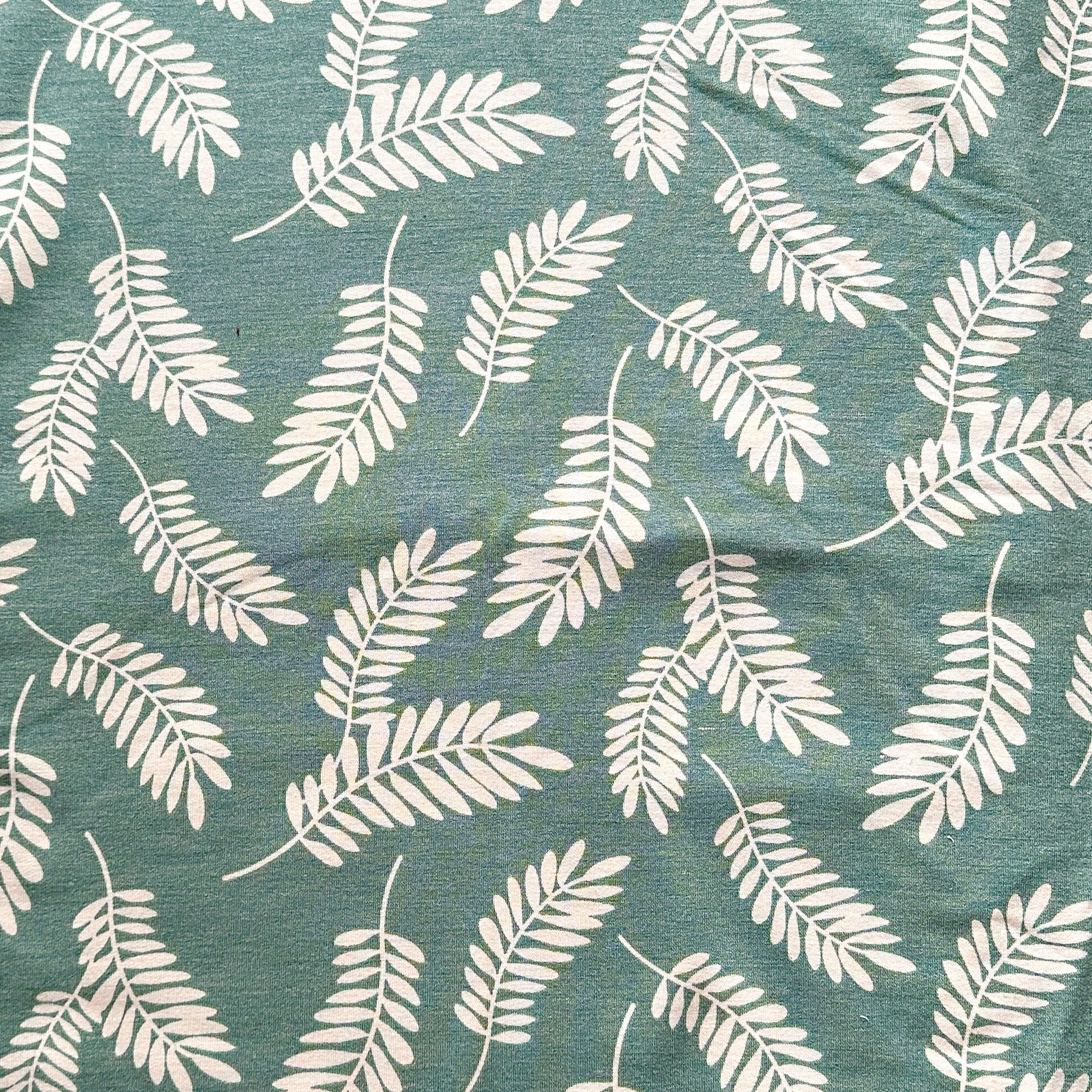 Heather Seafoam Leaves - Limited Vault Fabric