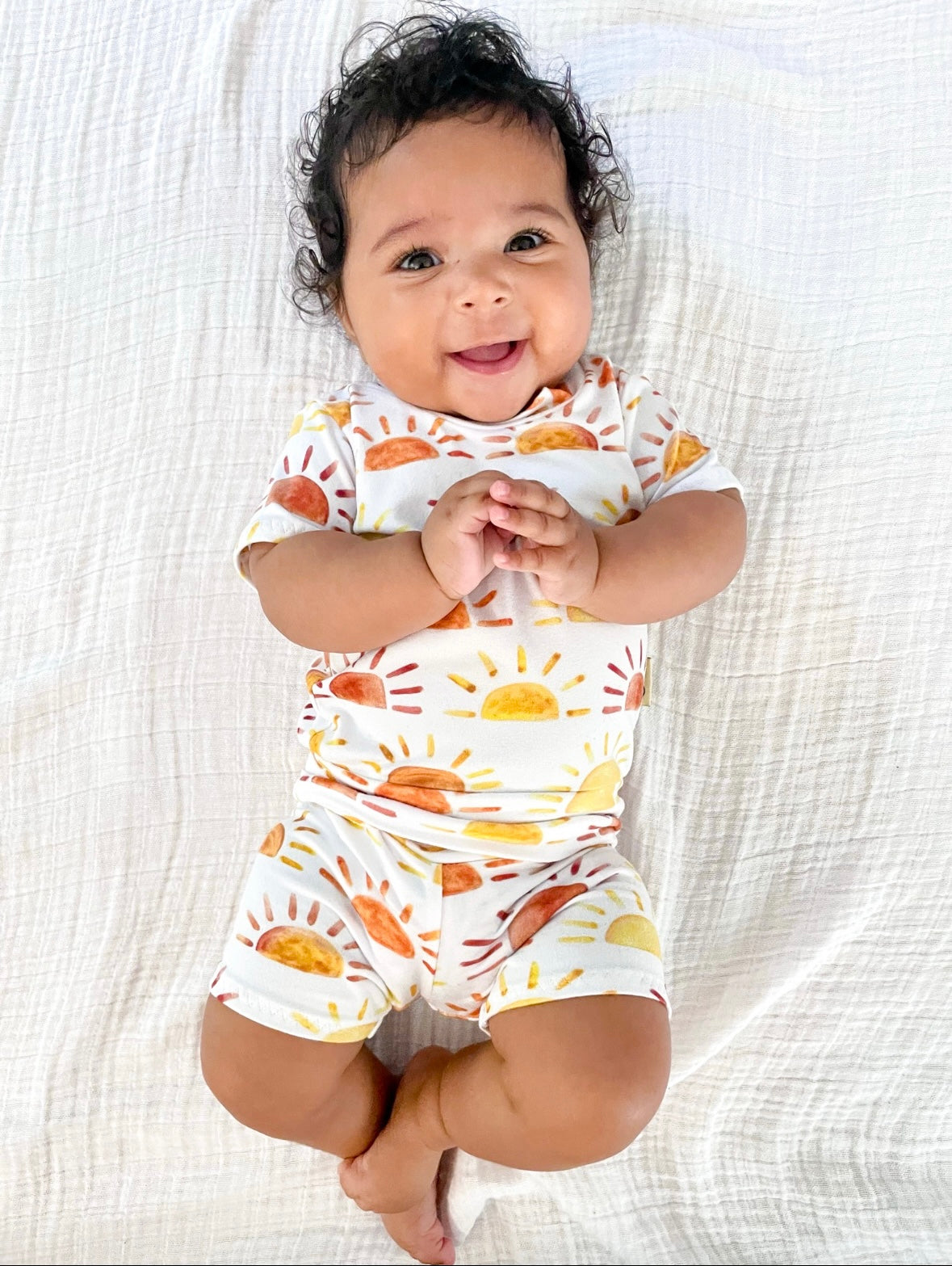Sunshine Stripe Biker Shorts
