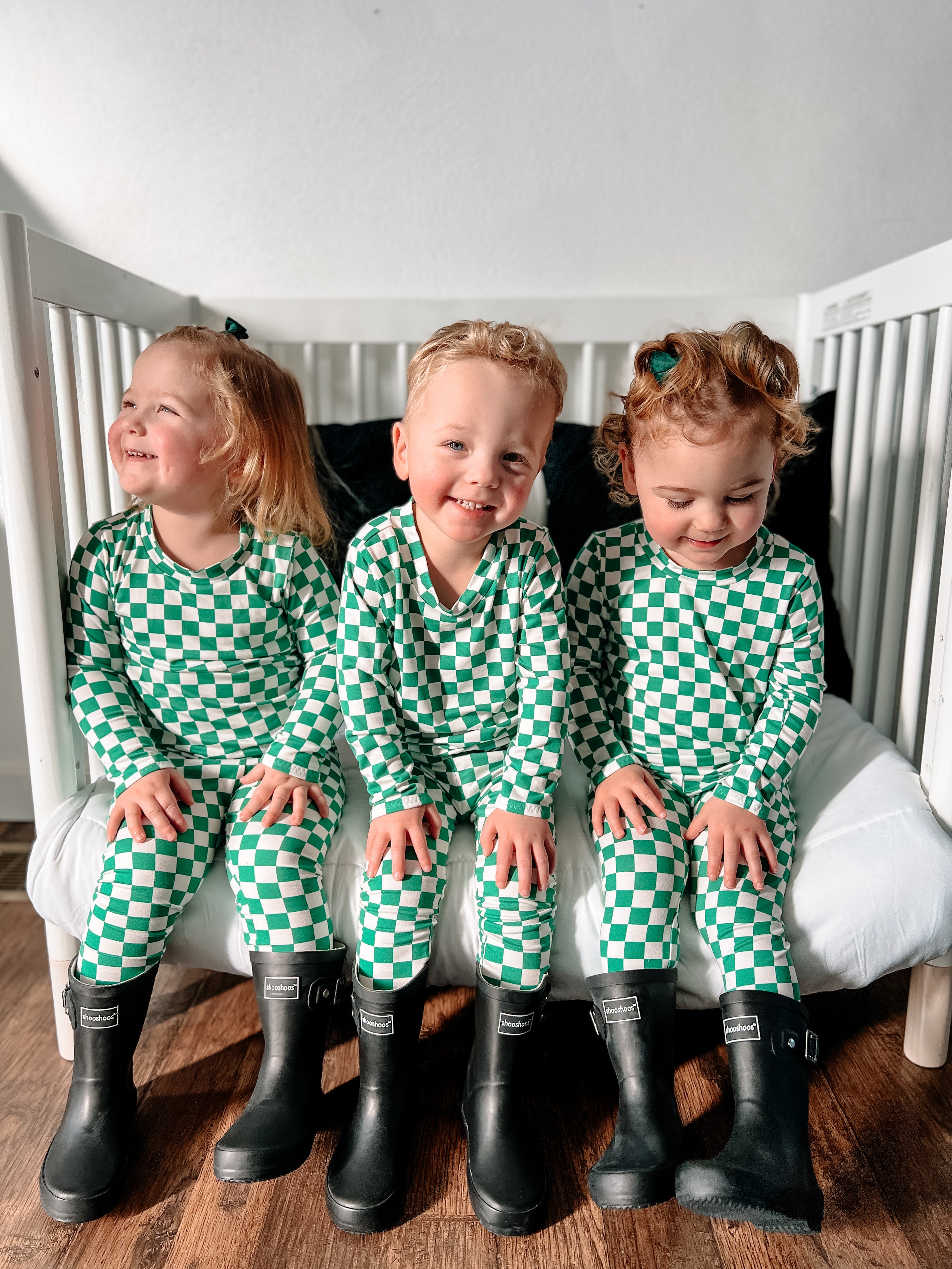 Green Checkered Lounge Set