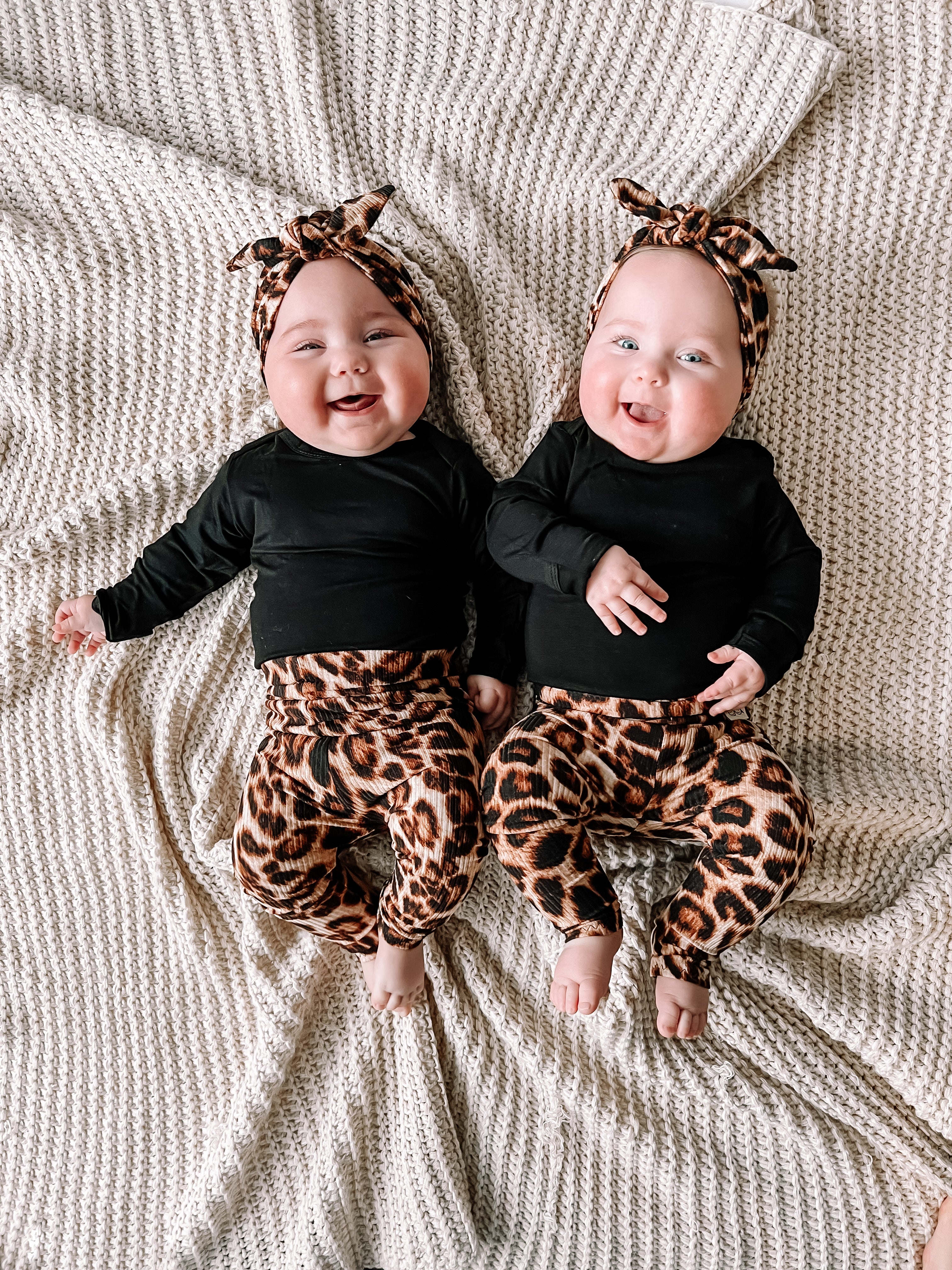 Brown Cheetah Rib Leggings and/or Headbands