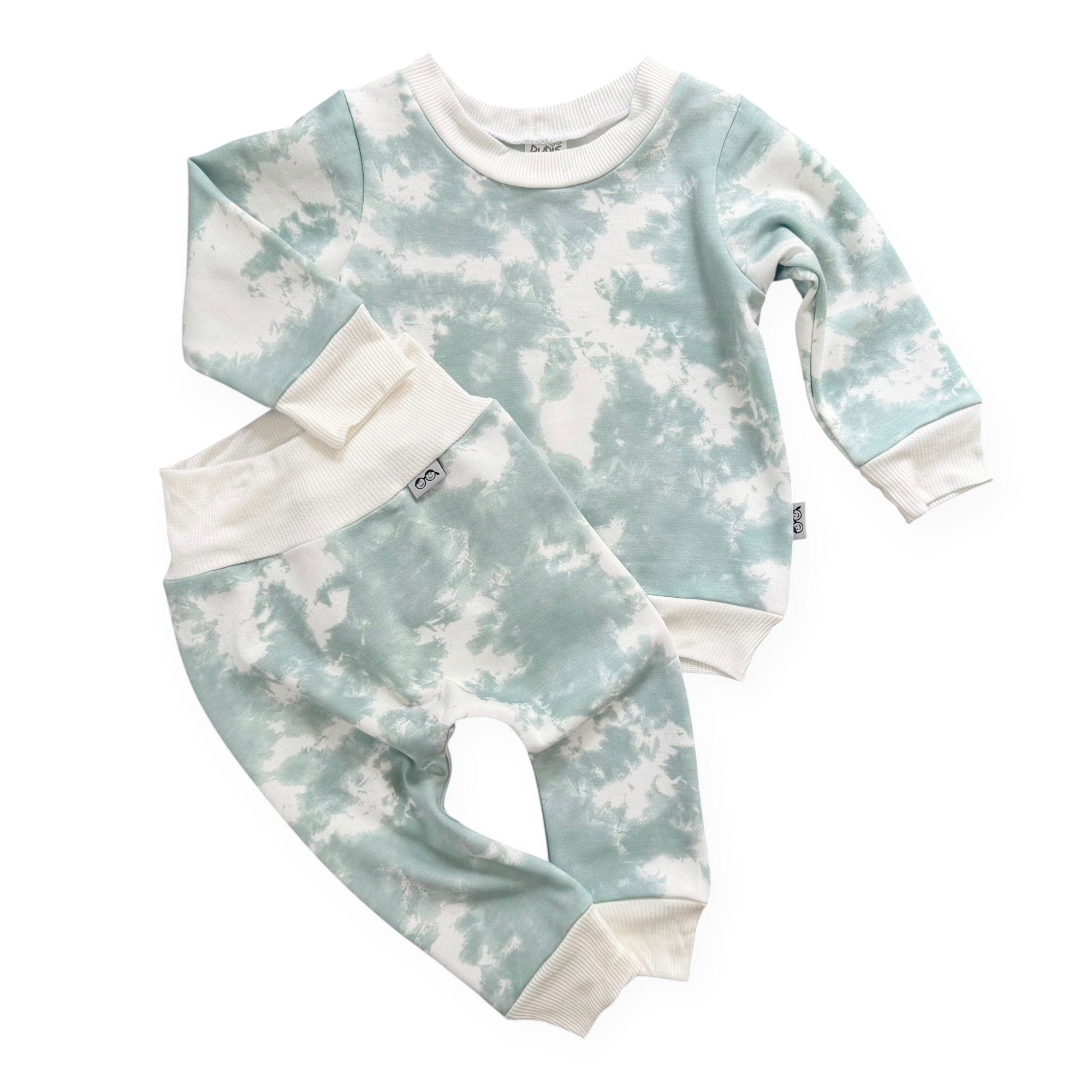 Seafoam Cloud Tie-Dye Lounge Set