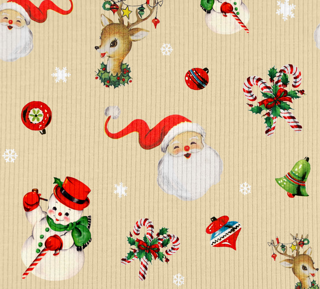 Vintage Christmas Ribbed - Limited Vault Fabric