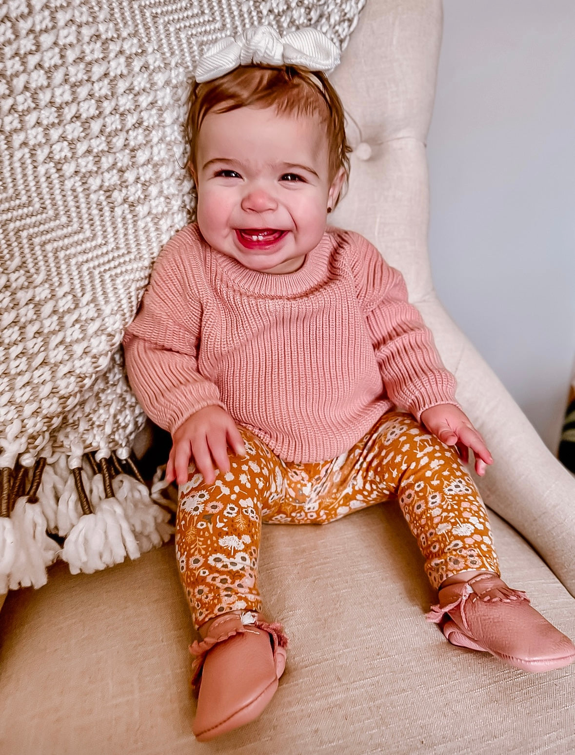 Mustard Floral Leggings