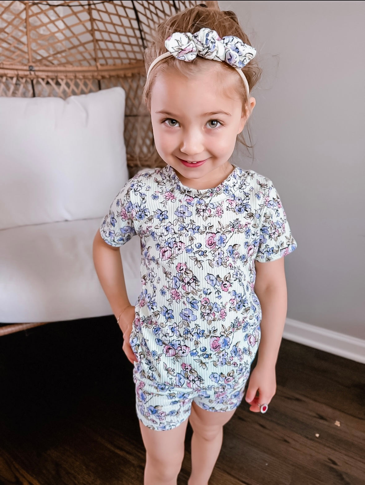 Summer Garden Ribbed Summer Lounge Top