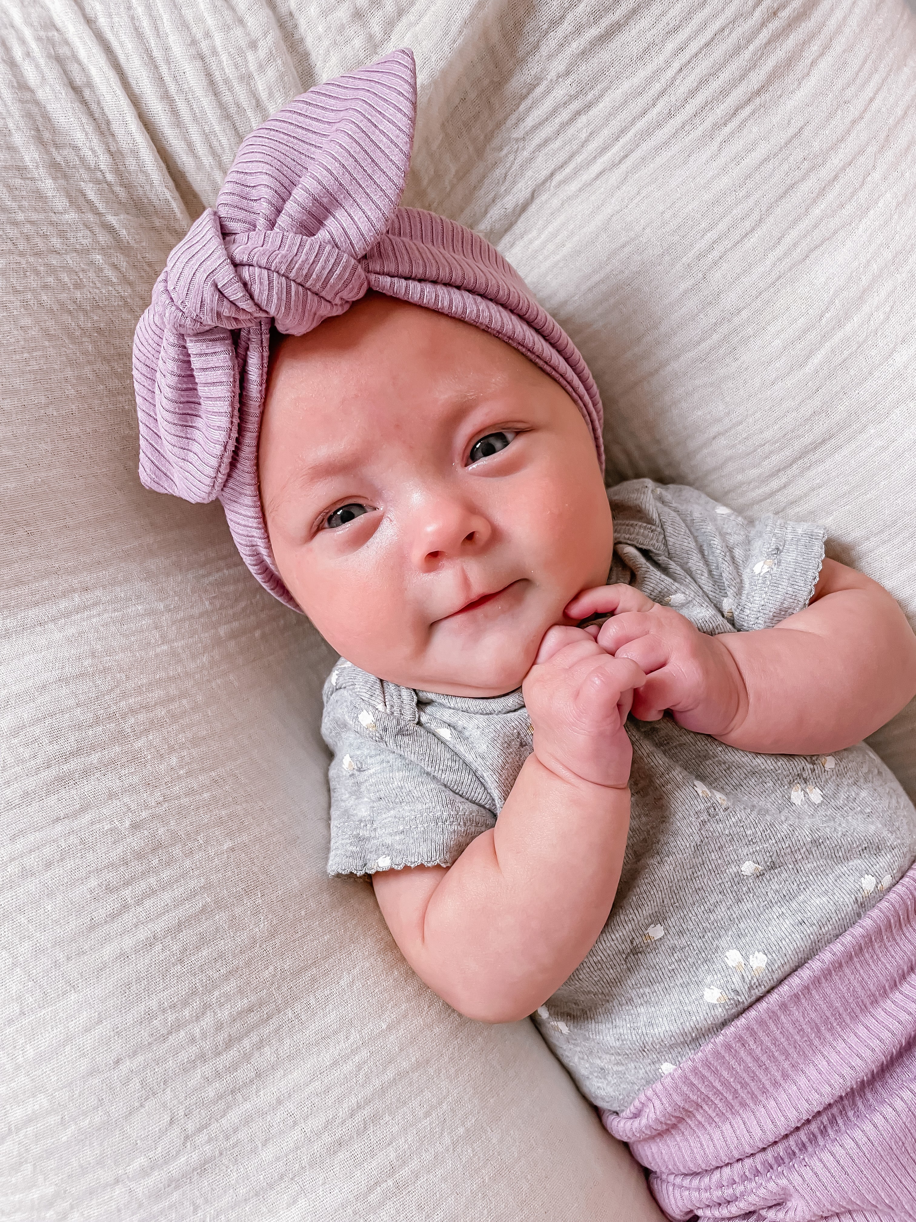 Lavender Ribbed Headbands