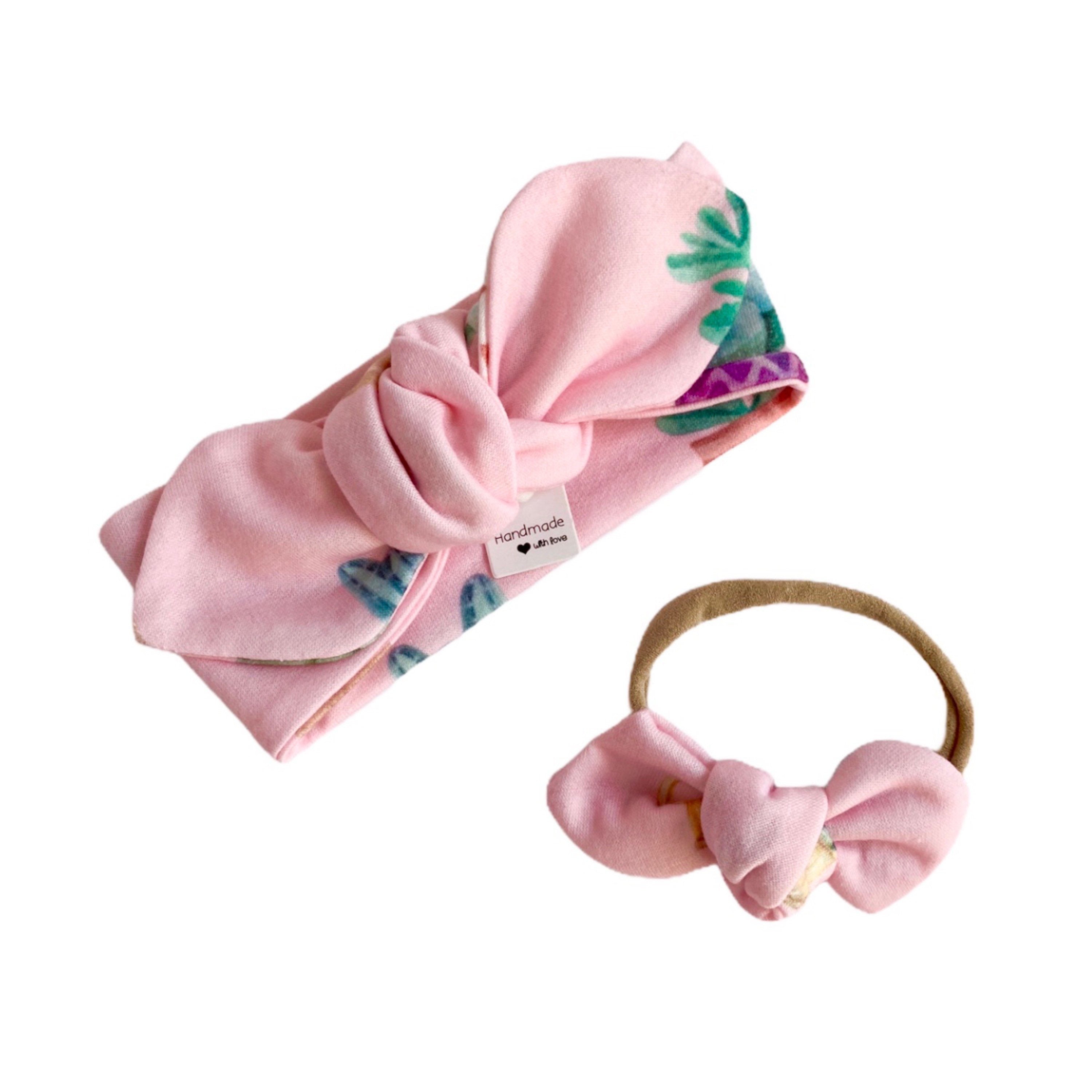 Cactus Pots on Pink Headbands