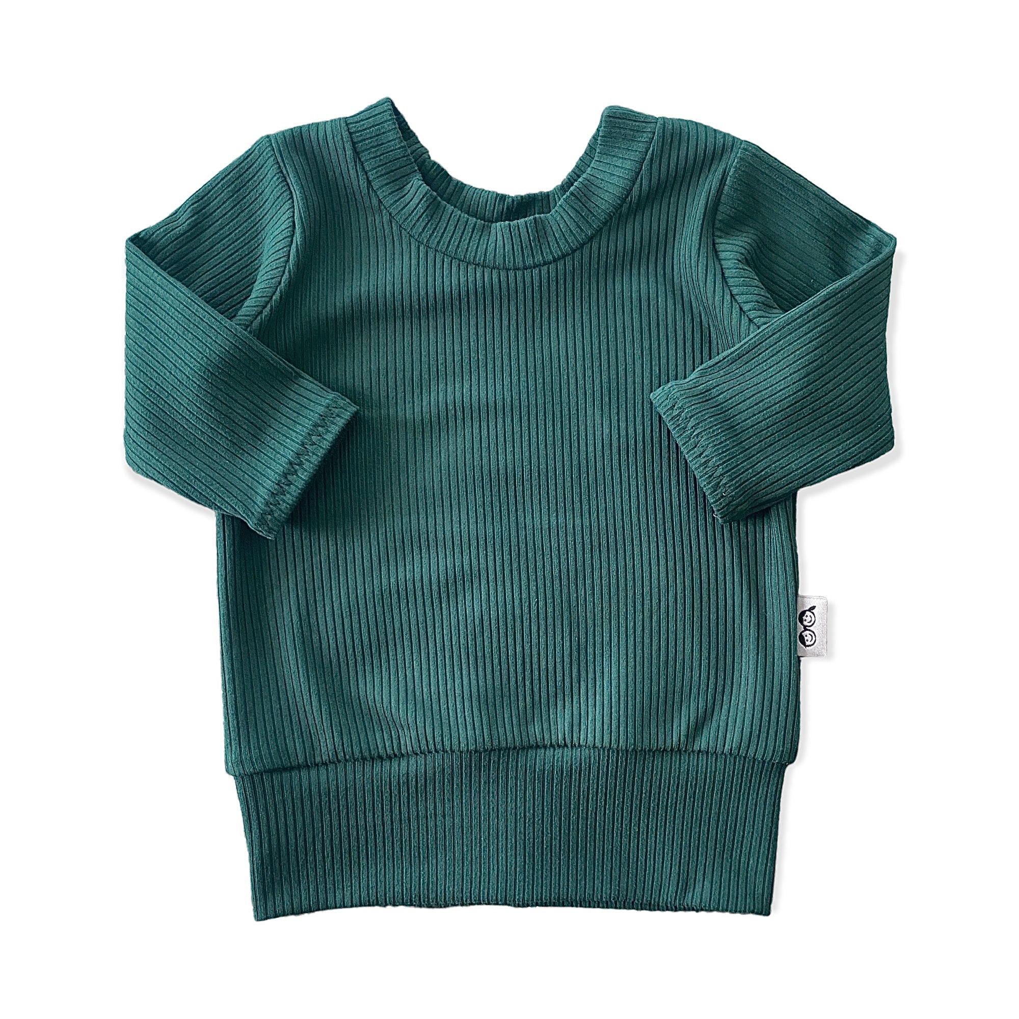 Hunter Green Ribbed Lounge Top