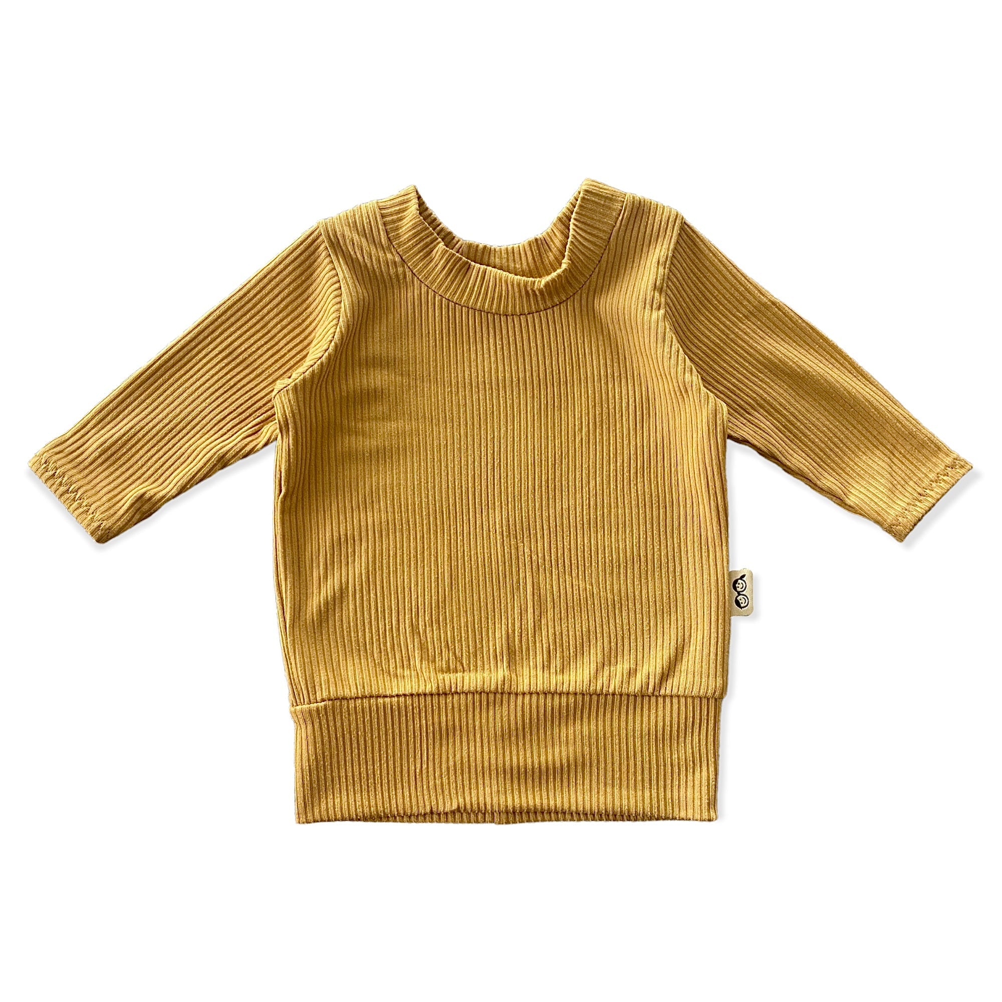 Mustard Ribbed Lounge Top