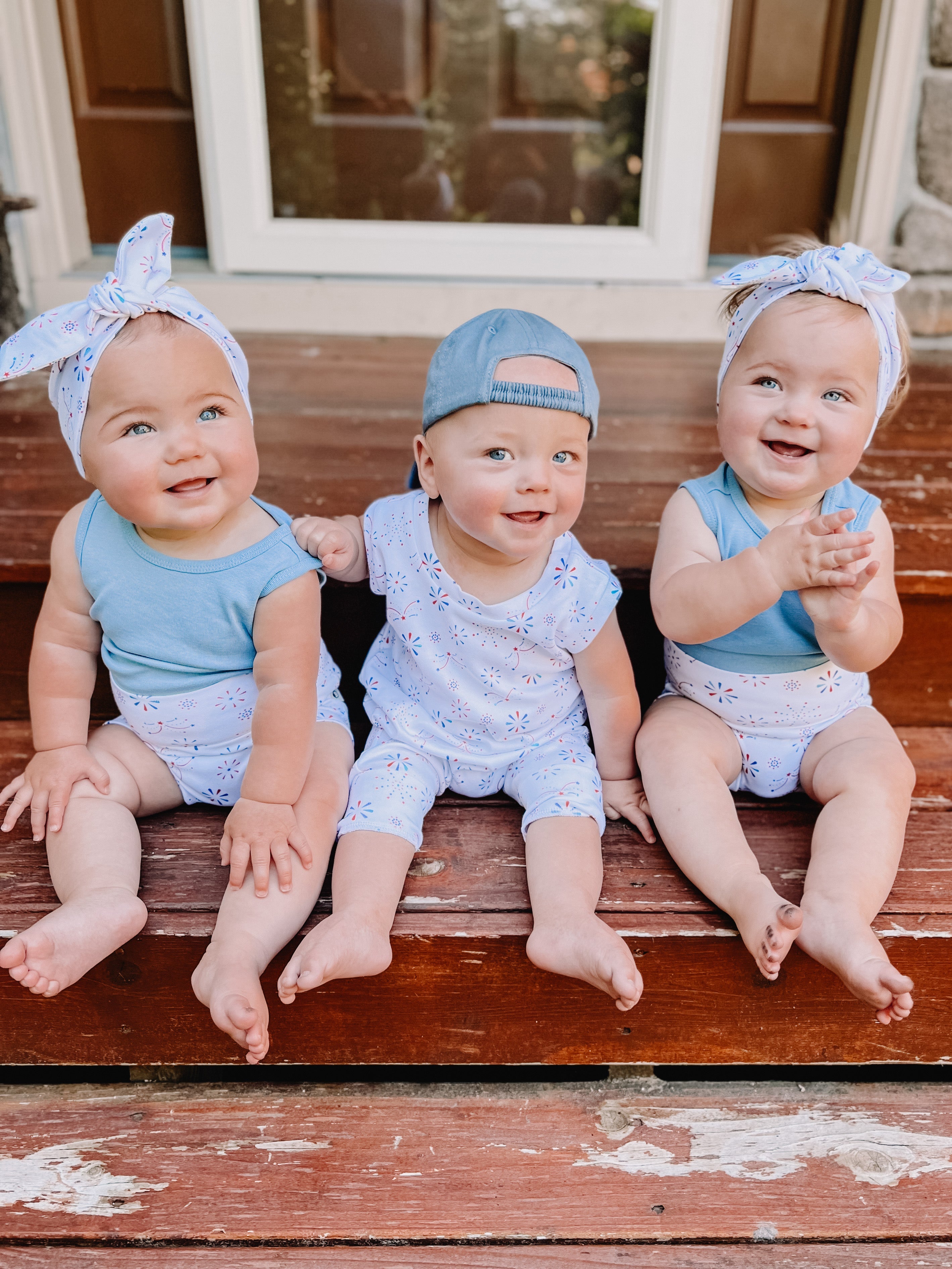 USA Fireworks Harem Romper