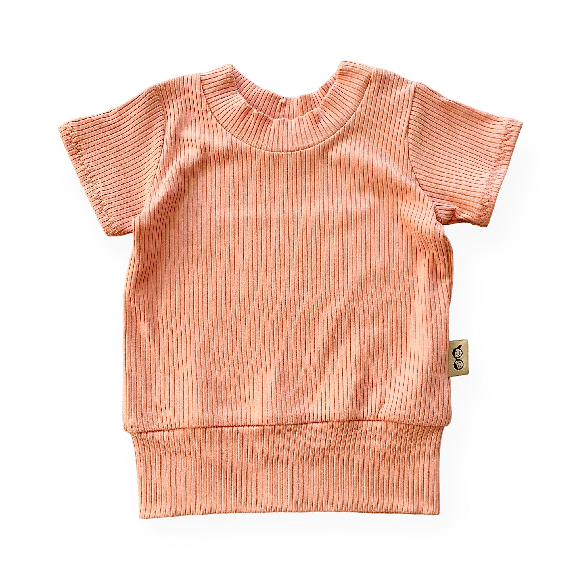 Melon Ribbed Summer Lounge Top