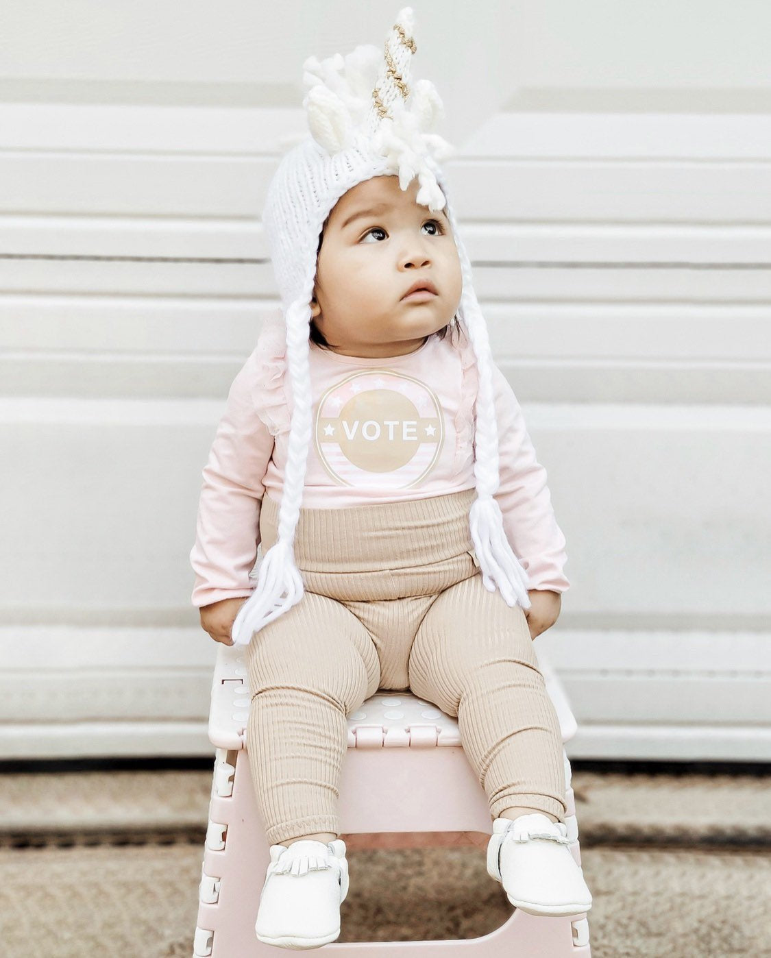 Latte Ribbed Leggings