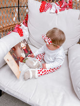 White Red Polka Dots Leggings