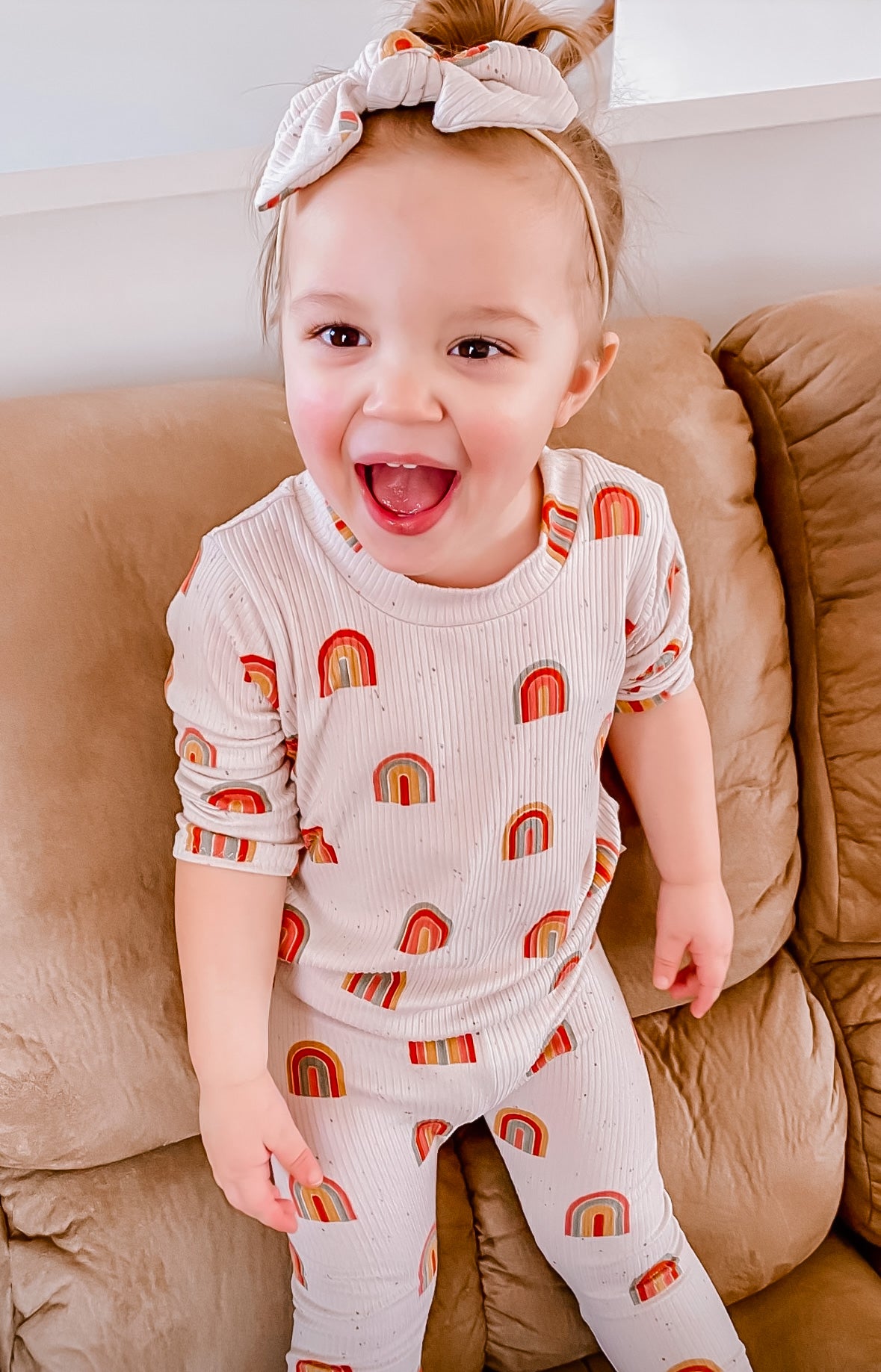 Retro Rainbows Ribbed Lounge Set
