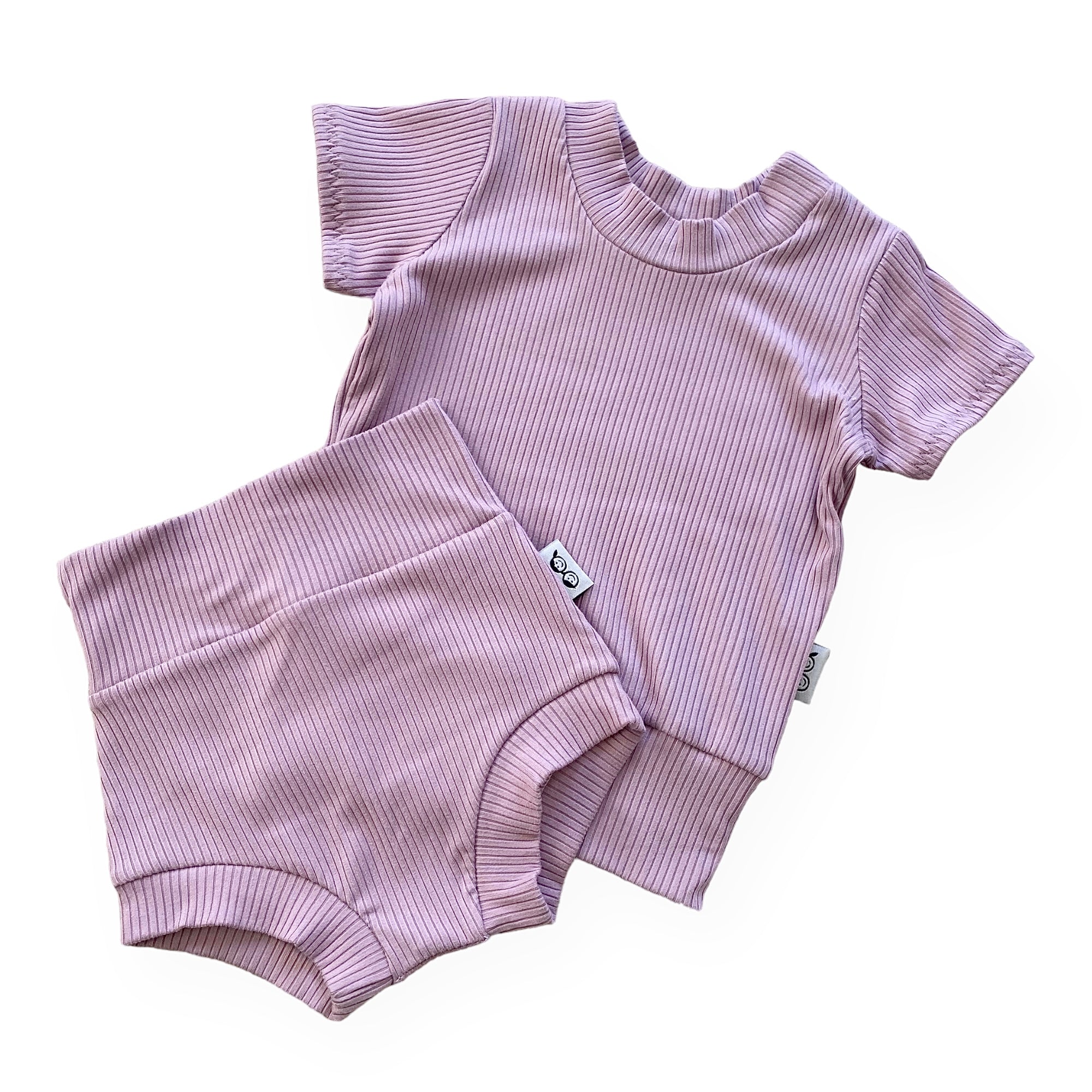 Lavender Ribbed Summer Lounge Set