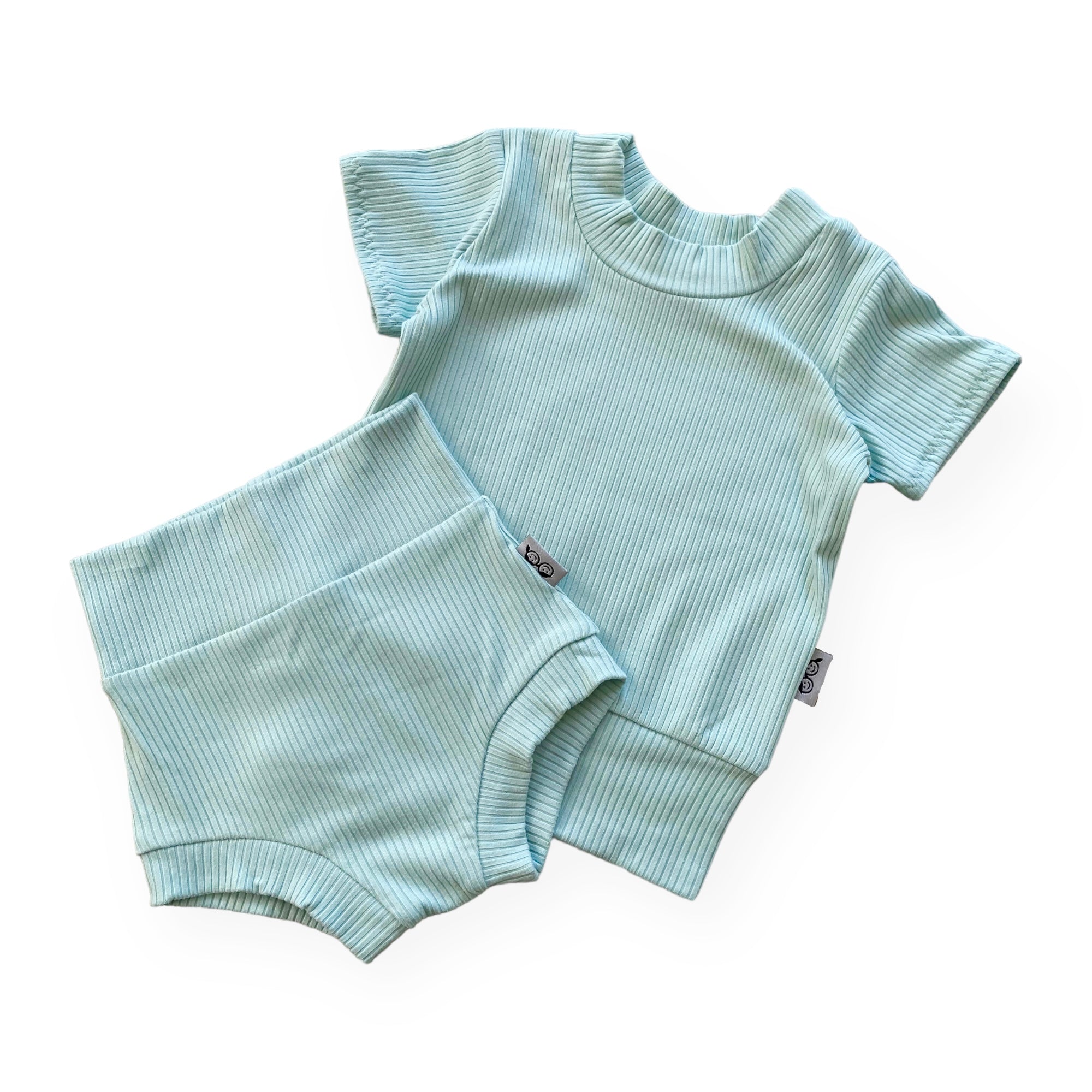 Mint Ribbed Summer Lounge Set