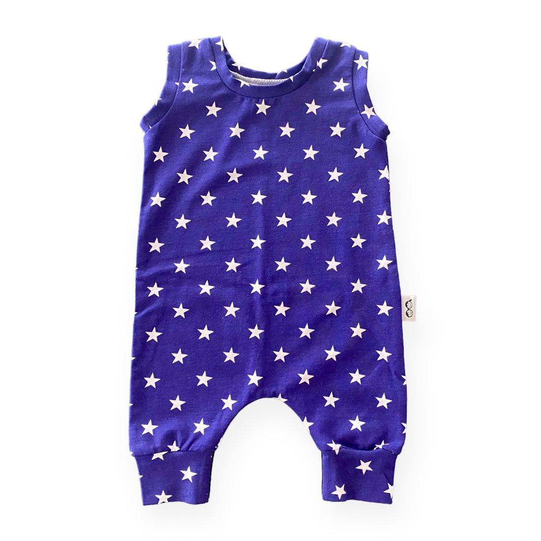 Navy Stars Harem Romper