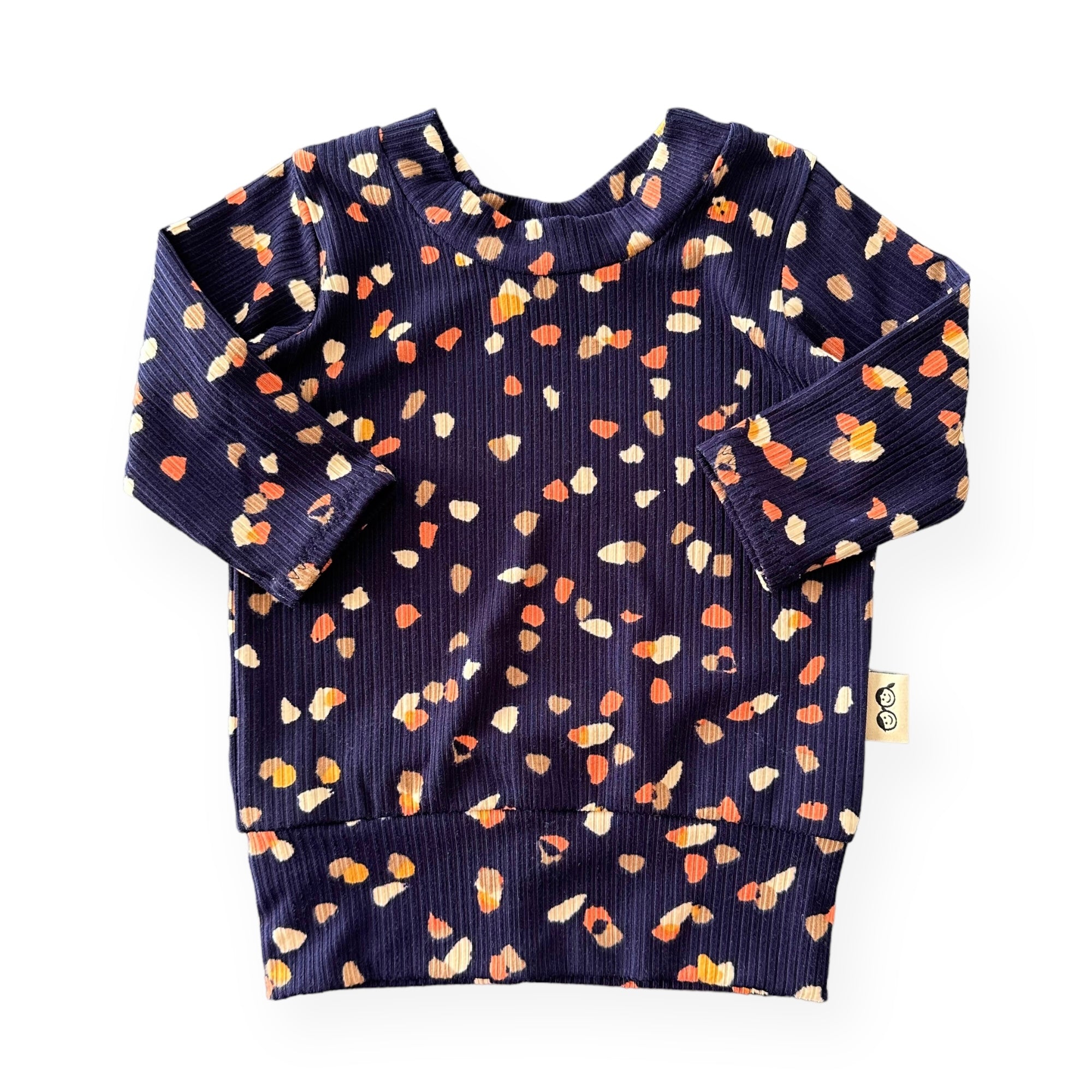 Navy Terrazzo Lounge Top