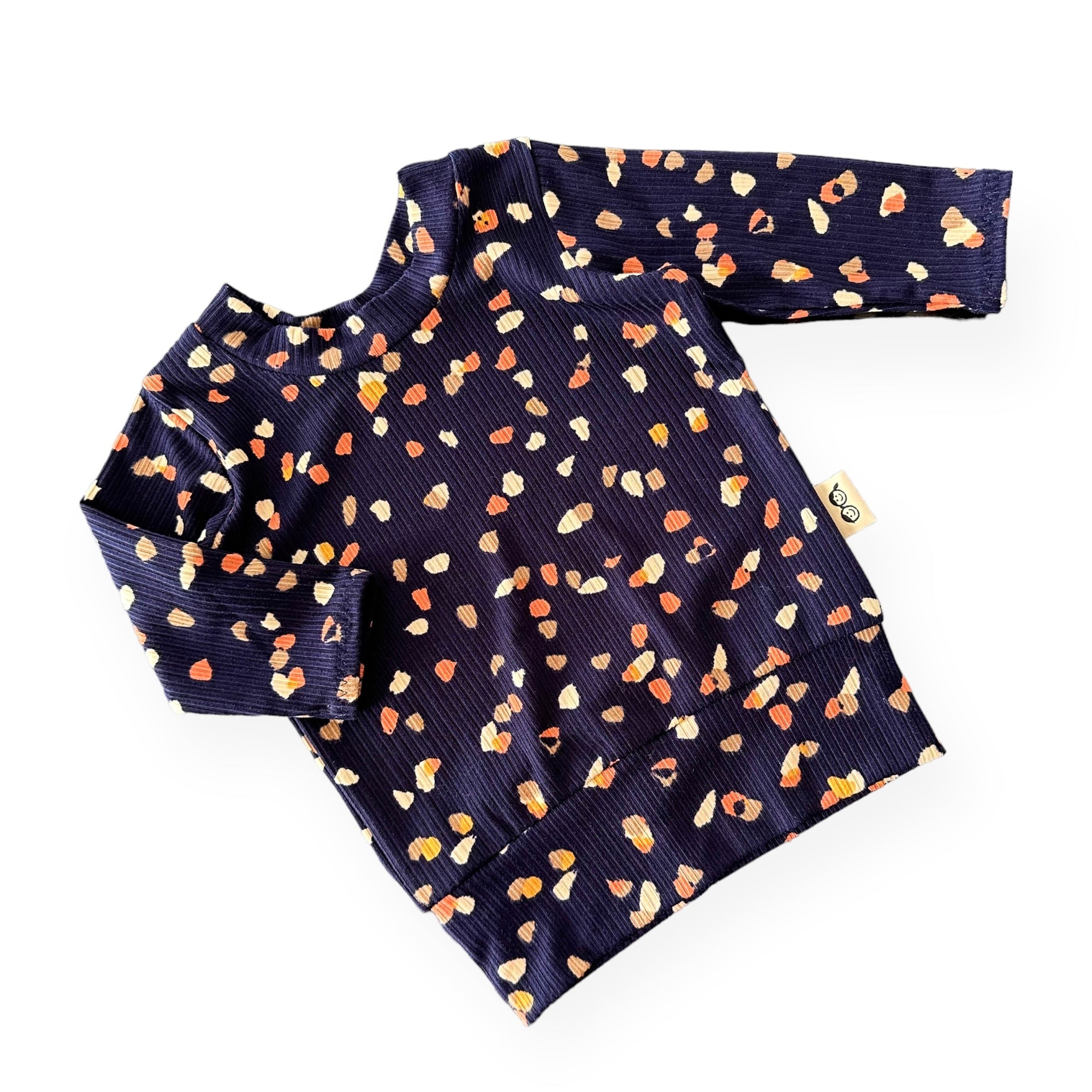 Navy Terrazzo Lounge Top