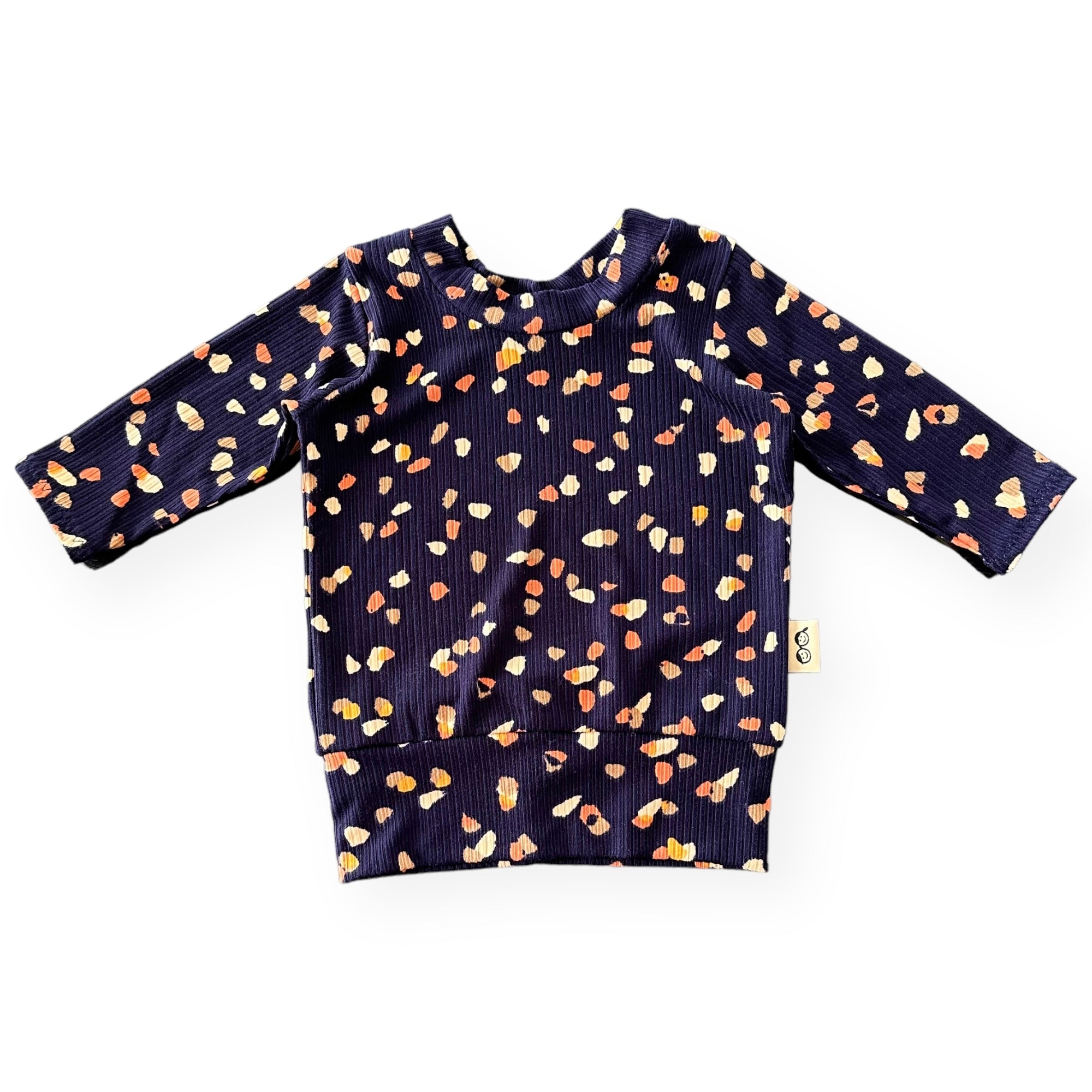Navy Terrazzo Lounge Top