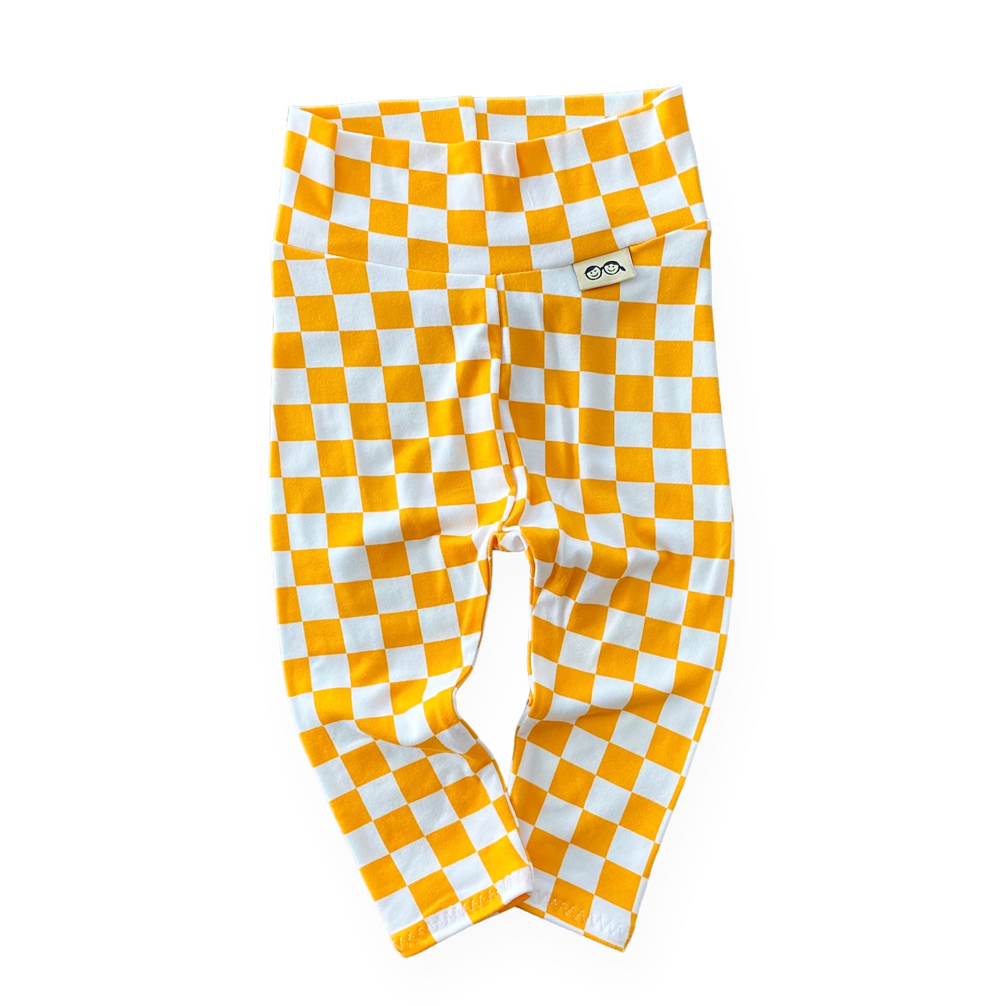 Yellow Retro Checkered Lounge Set