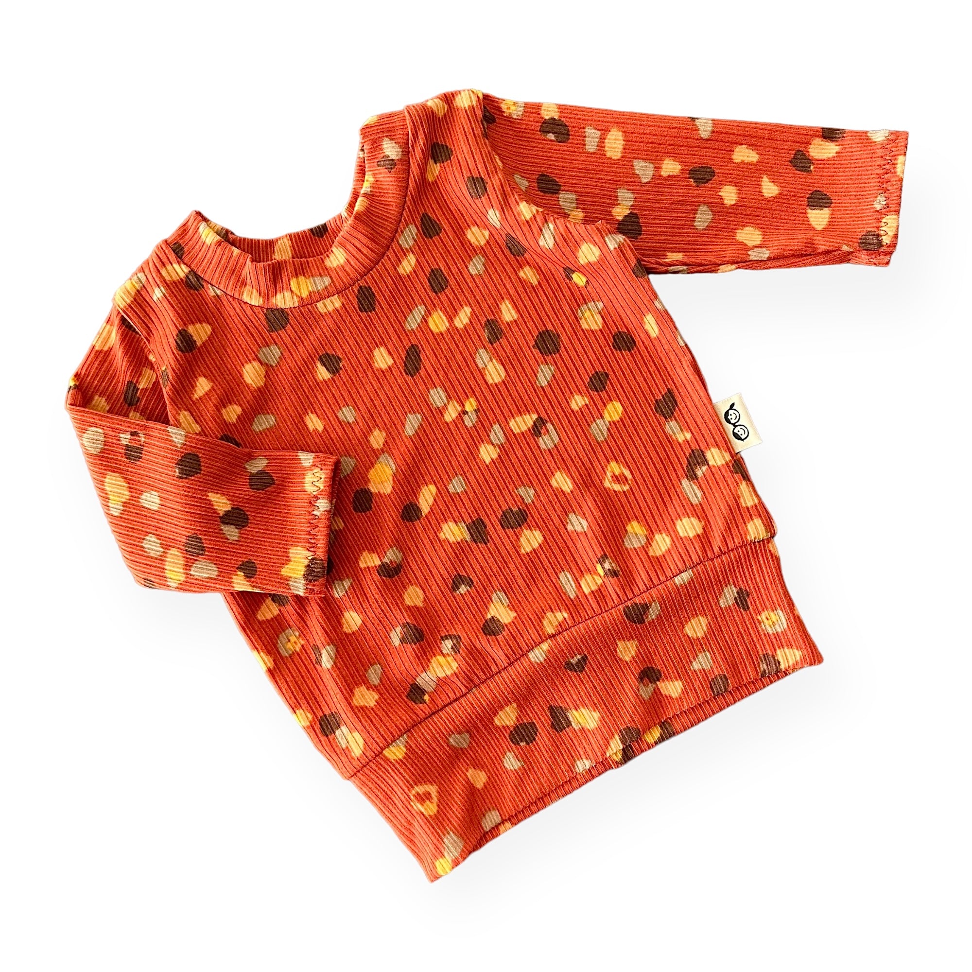 Orange Terrazzo Ribbed Lounge Set