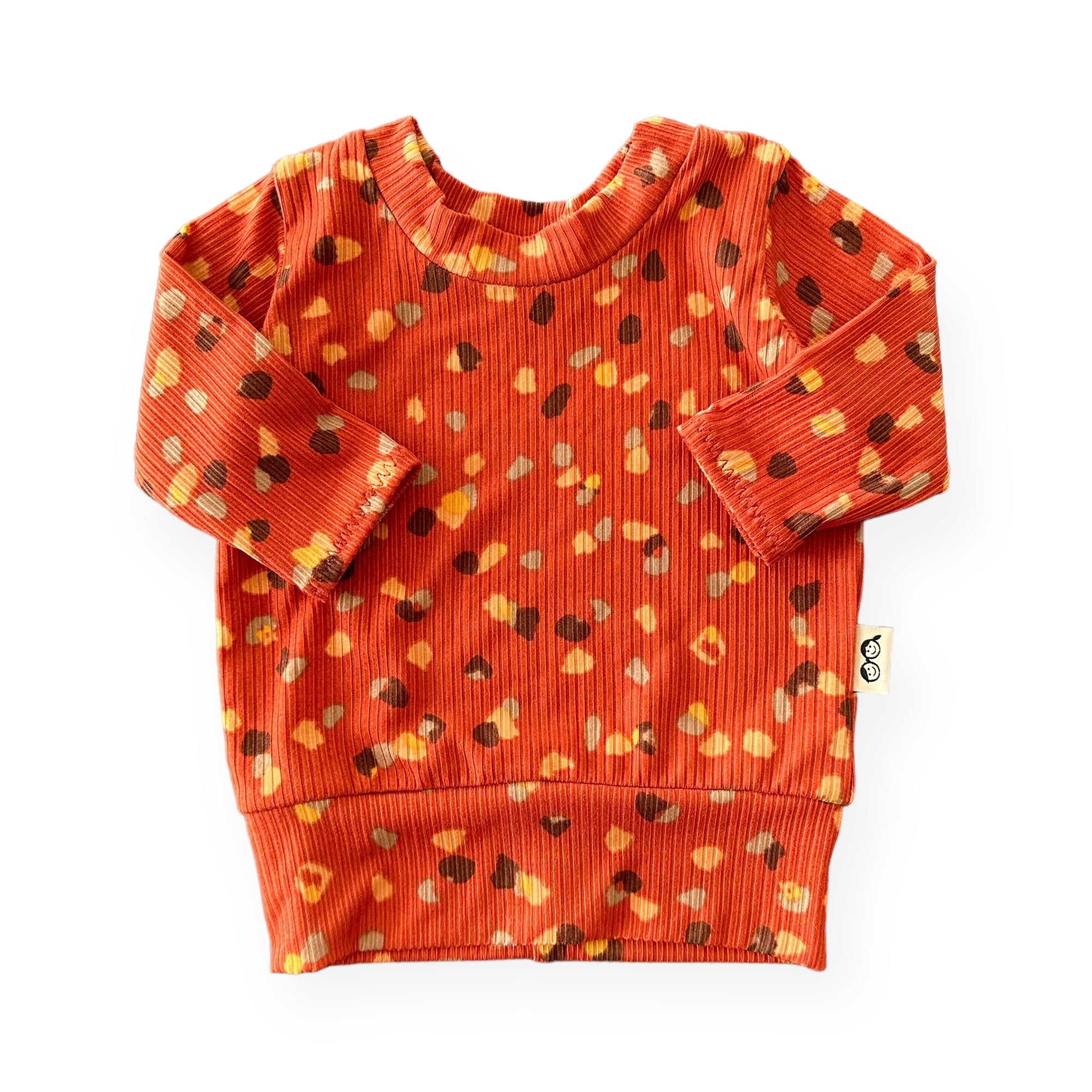 Orange Terrazzo Ribbed Lounge Set